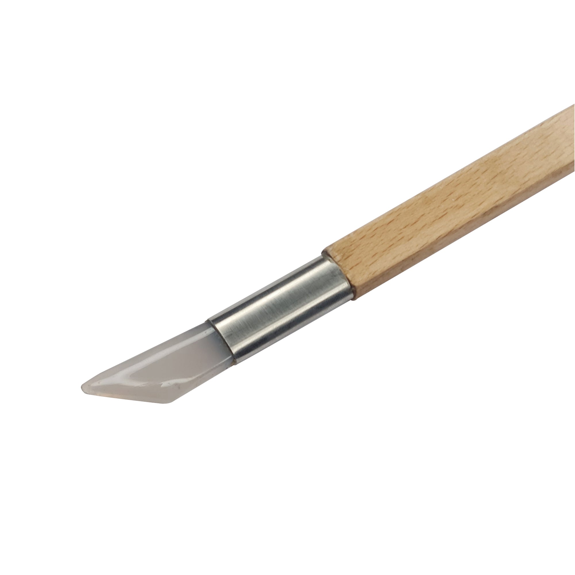Agate Burnisher with Wooden Handle - Sword Style #2 - Jewelry Making Tool
