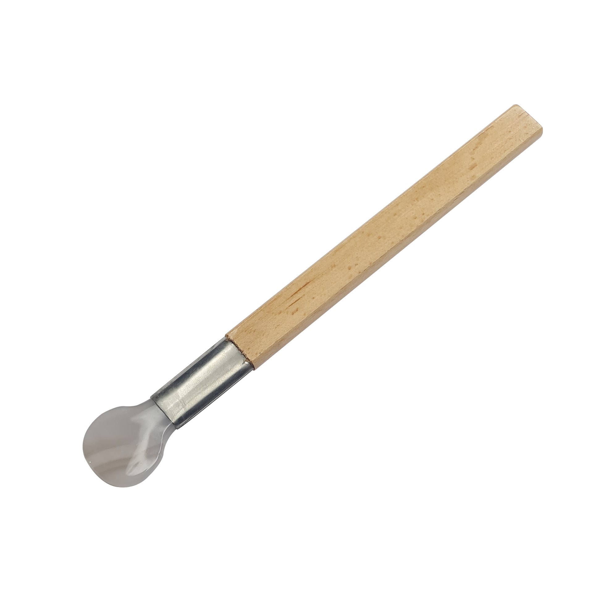 Agate Burnisher with Wooden Handle - Fan Style #4 - Jewelry Making Tool