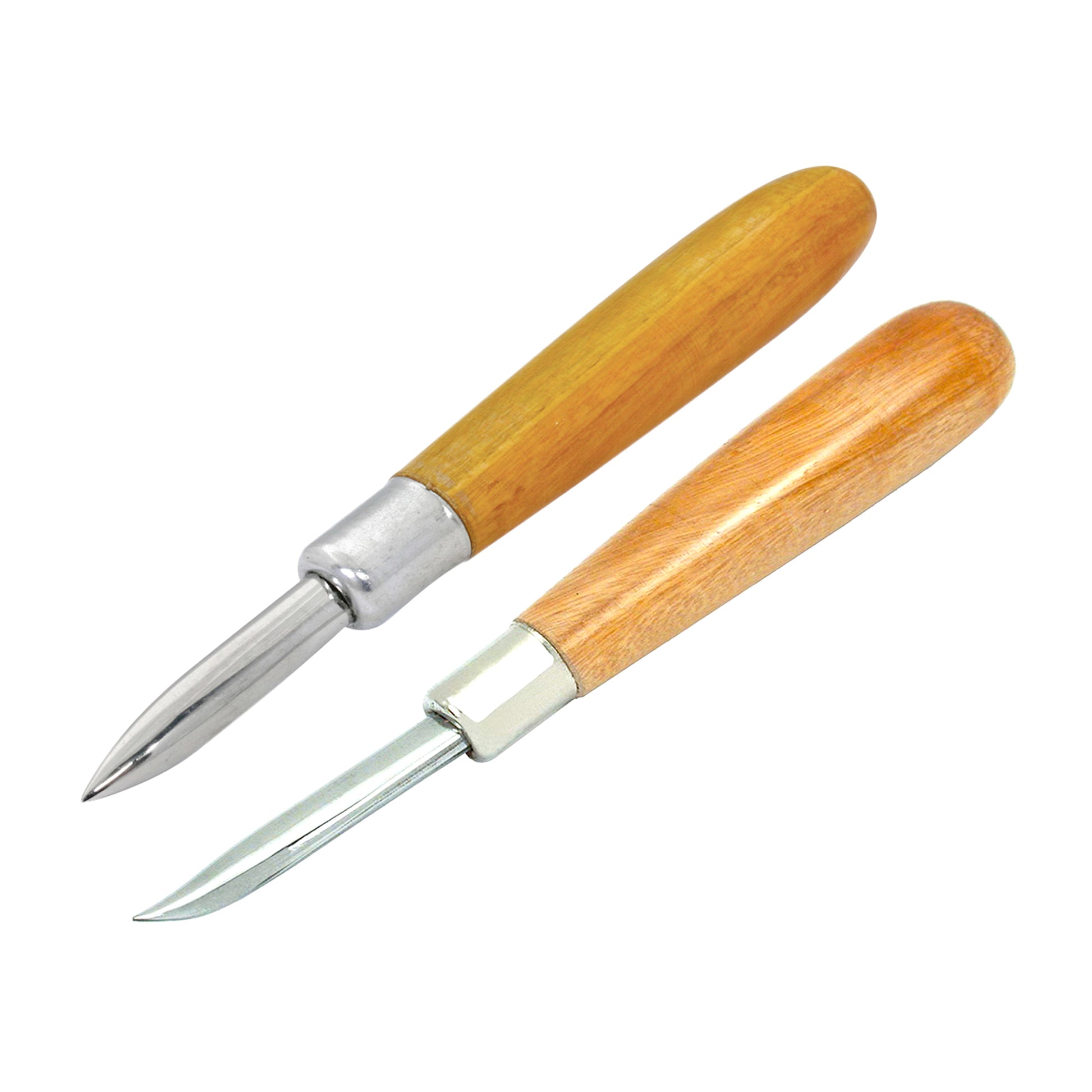2 Burnisher Set with Straight 2.5" & Curved 2.5" Shape Burnishers - Burnisher
