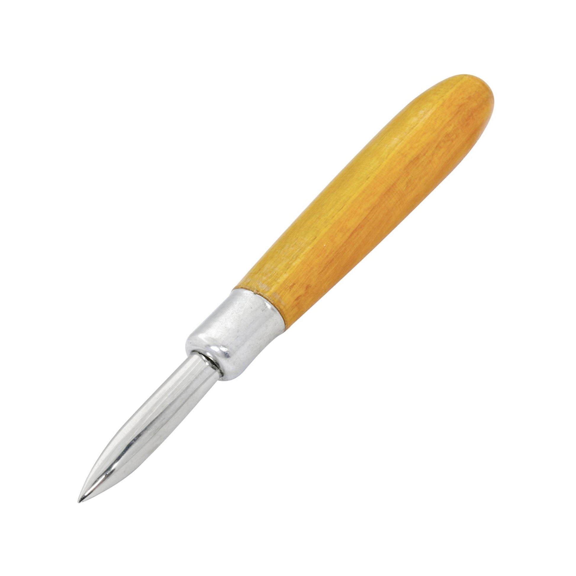 2.5" Straight Burnisher with Wooden Handle - Burnisher