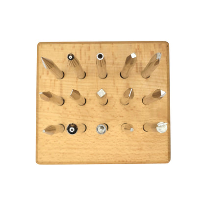 15-Piece Repoussé Punch Set - Jewelry Making Metal Forming Metalsmith Tools