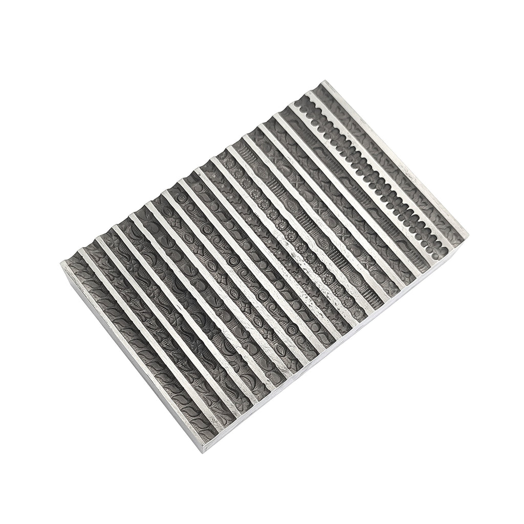 Design #1 Wire Impression Die 16 in 1 Pattern - Wire Bangle Die