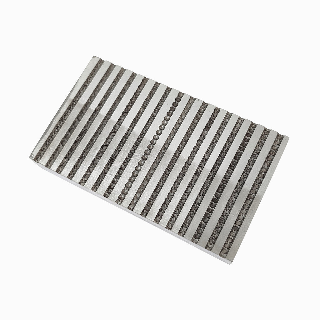 Design #4 Wire Impression Die 16 in 1 Pattern - Wire Bangle Die