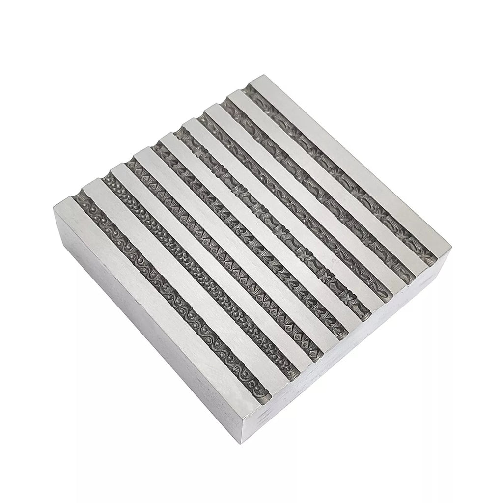 Design #6 Wire Impression Die 8 in 1 Pattern - Wire Bangle Die