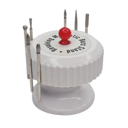 Magnetic Rotary Bur Stand Jewelry Making Drill Instrument Organizer Holder