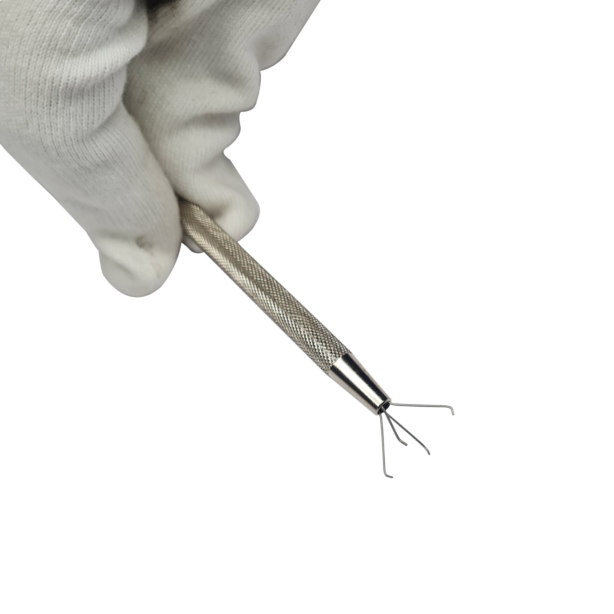 4-1/2 inch Long 4-Prong Gem Holder Jewelry Making Gemstone Setting Tool