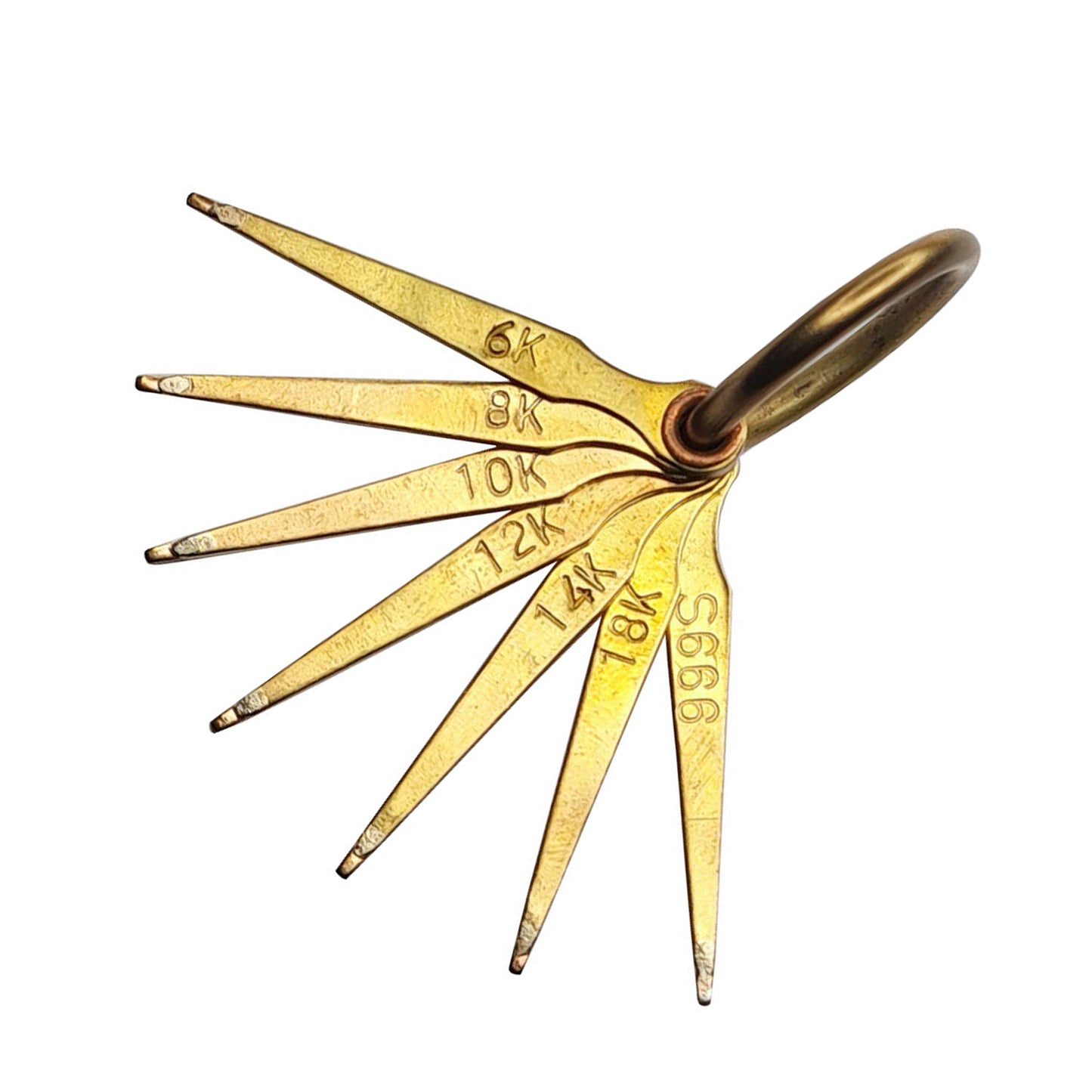 Gold Testing Needle with Set of 7 Needles Size 6k, 8k, 10k, 12k, 14k, 18k & 999S