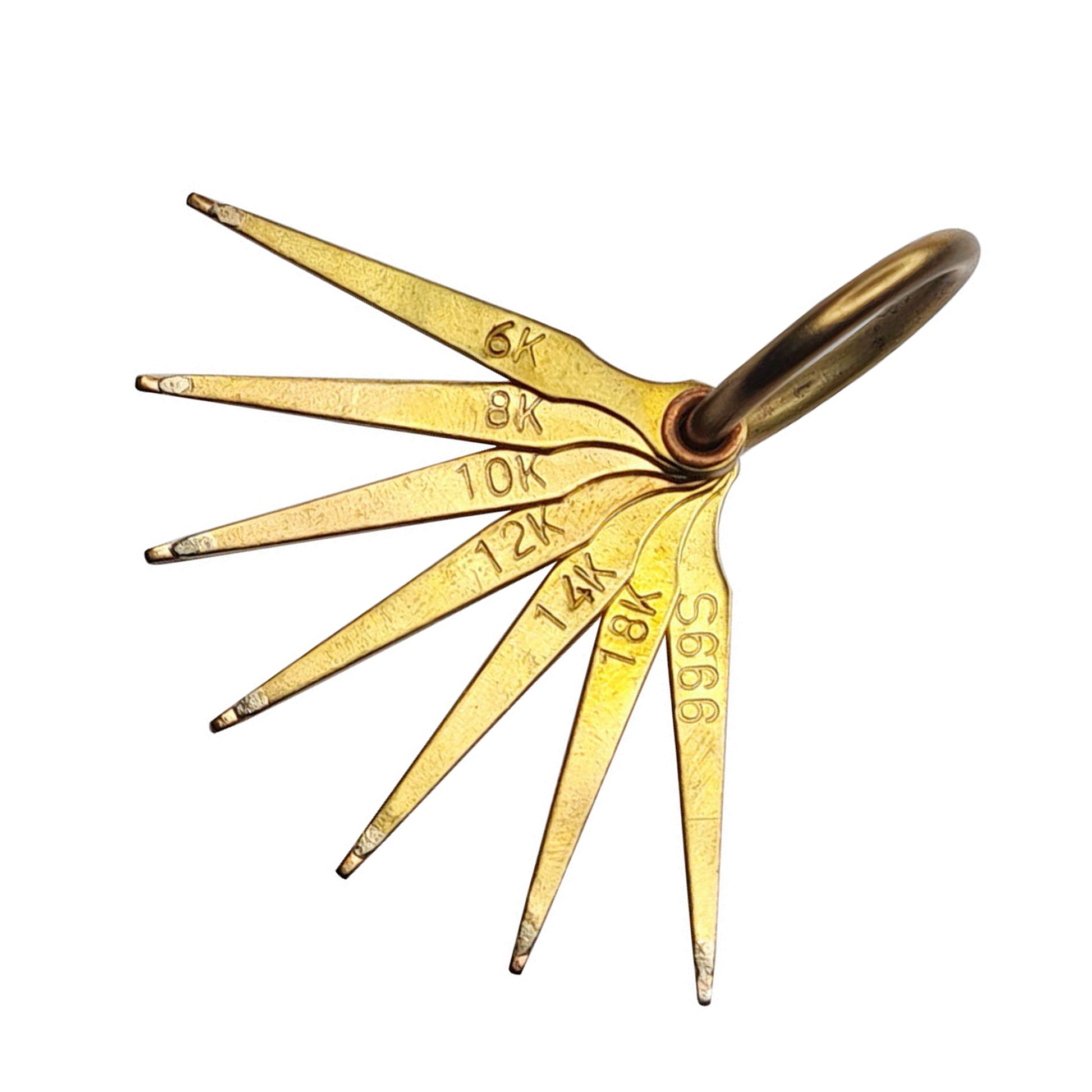 Gold Testing Needle with Set of 7 Needles Size 6k, 8k, 10k, 12k, 14k, 18k & 999S