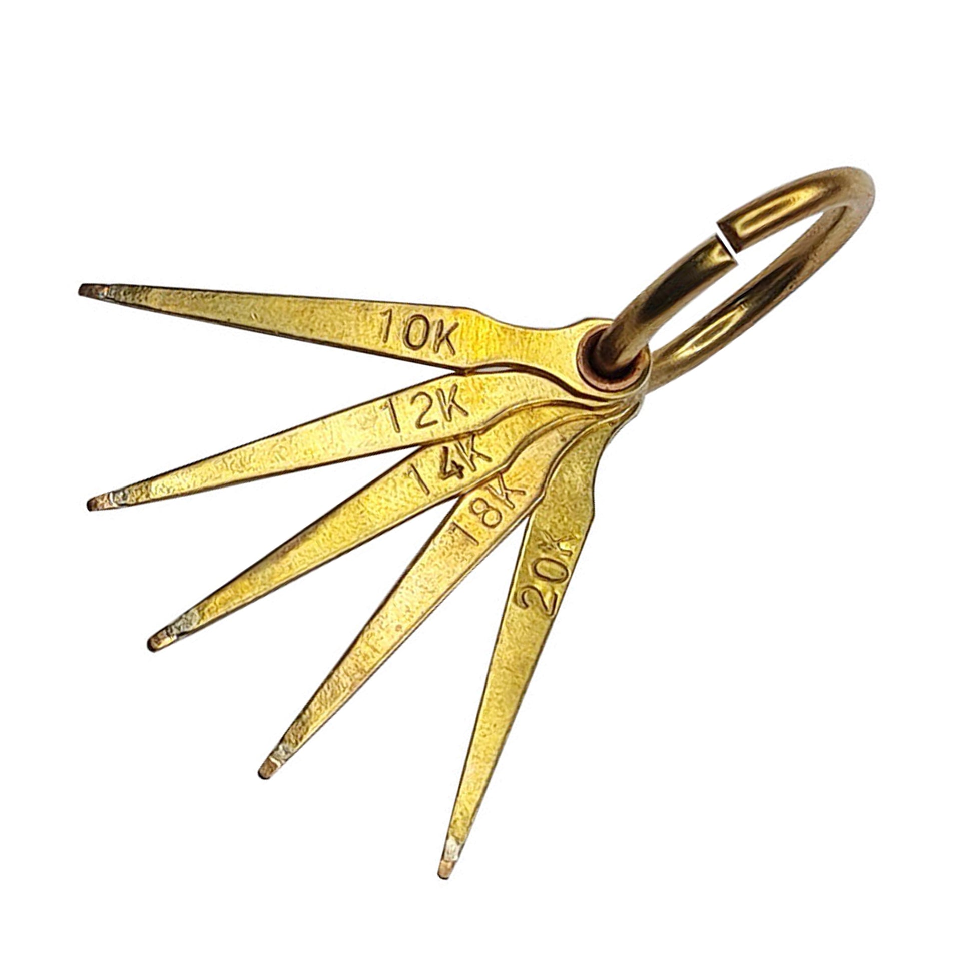 Gold Testing Needle with Set of 5 Needles Size 10k, 12k, 14k, 18k & 20k