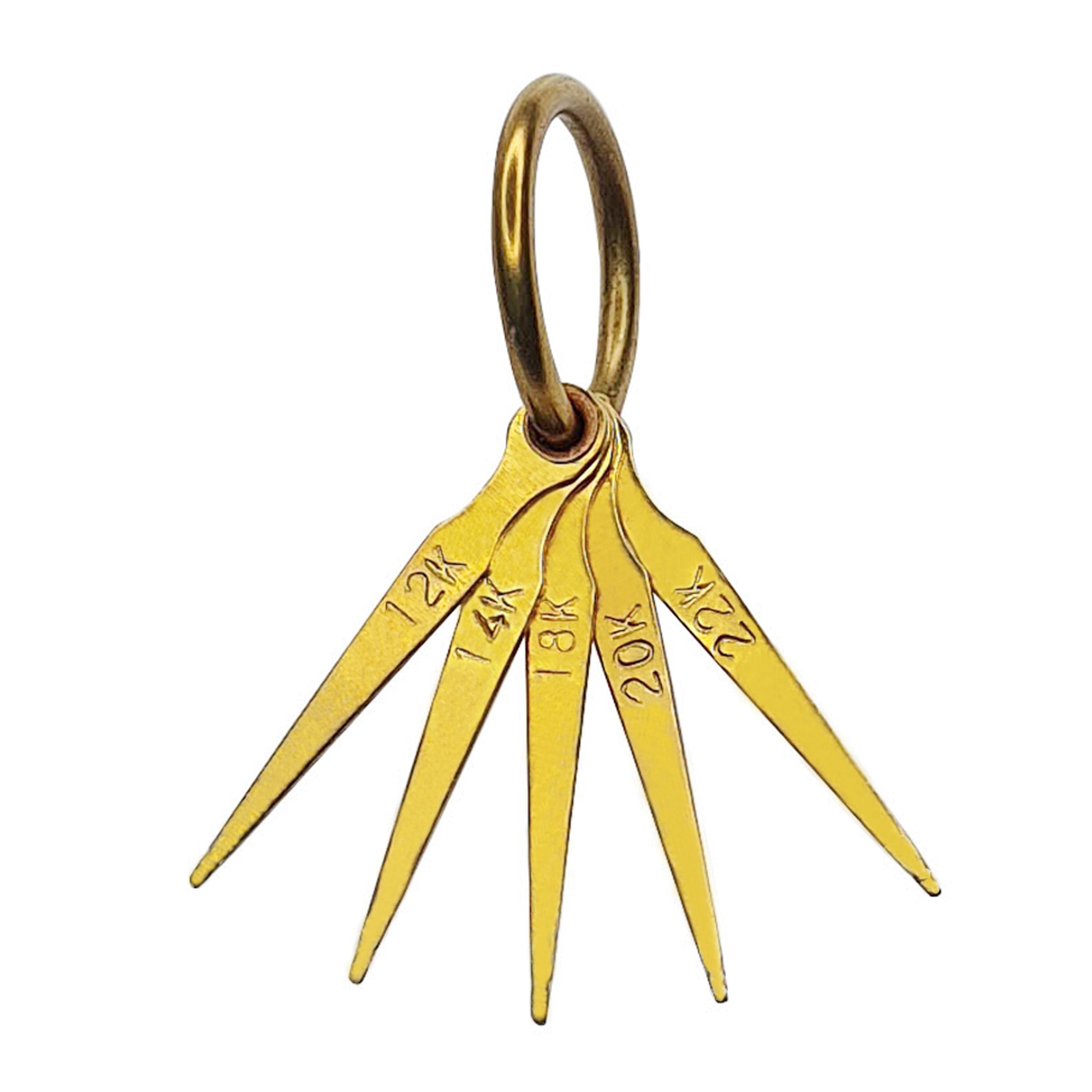 Gold Testing Needle with Set of 5 Needles Size 12k, 14k, 18k, 20k & 22k