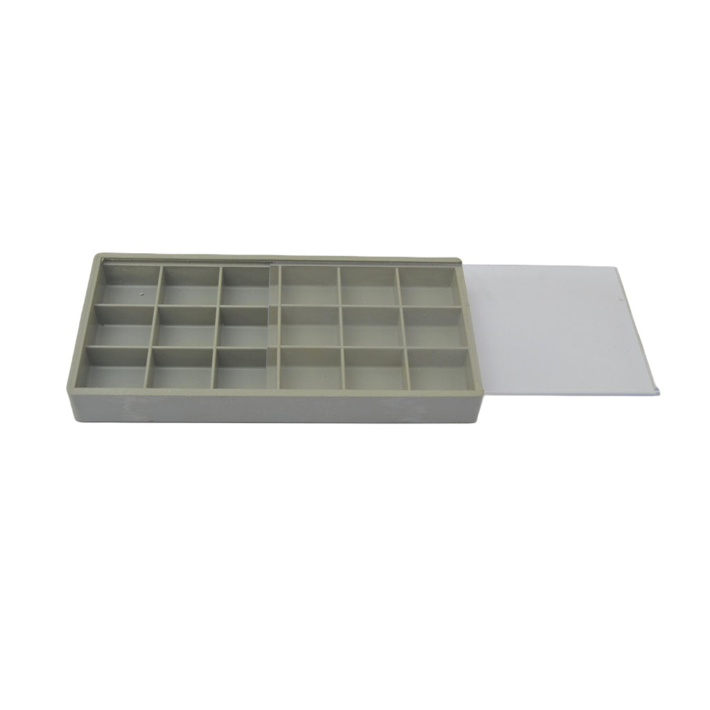 18 Compartment Plastic Storage Tray Beads Gems Diamonds -Jewelry Craft Container