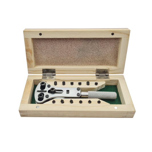 Waterproof Watch Jaxa Type Case Opener with Wooden Box - Watch Repair Tool