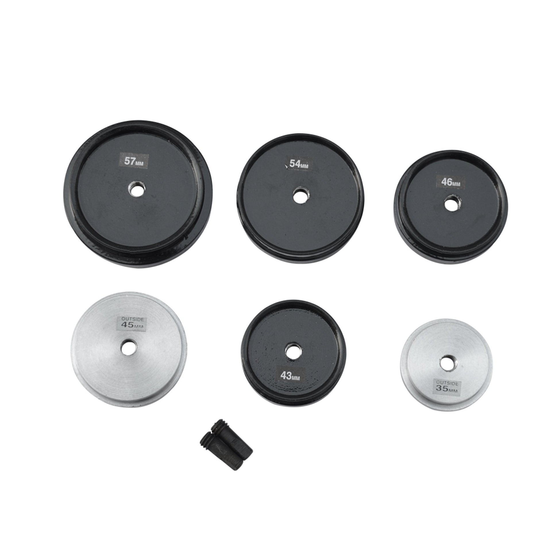 6x Set of Jumbo Watch Dies Aluminum Metal - Watch Repair Tool