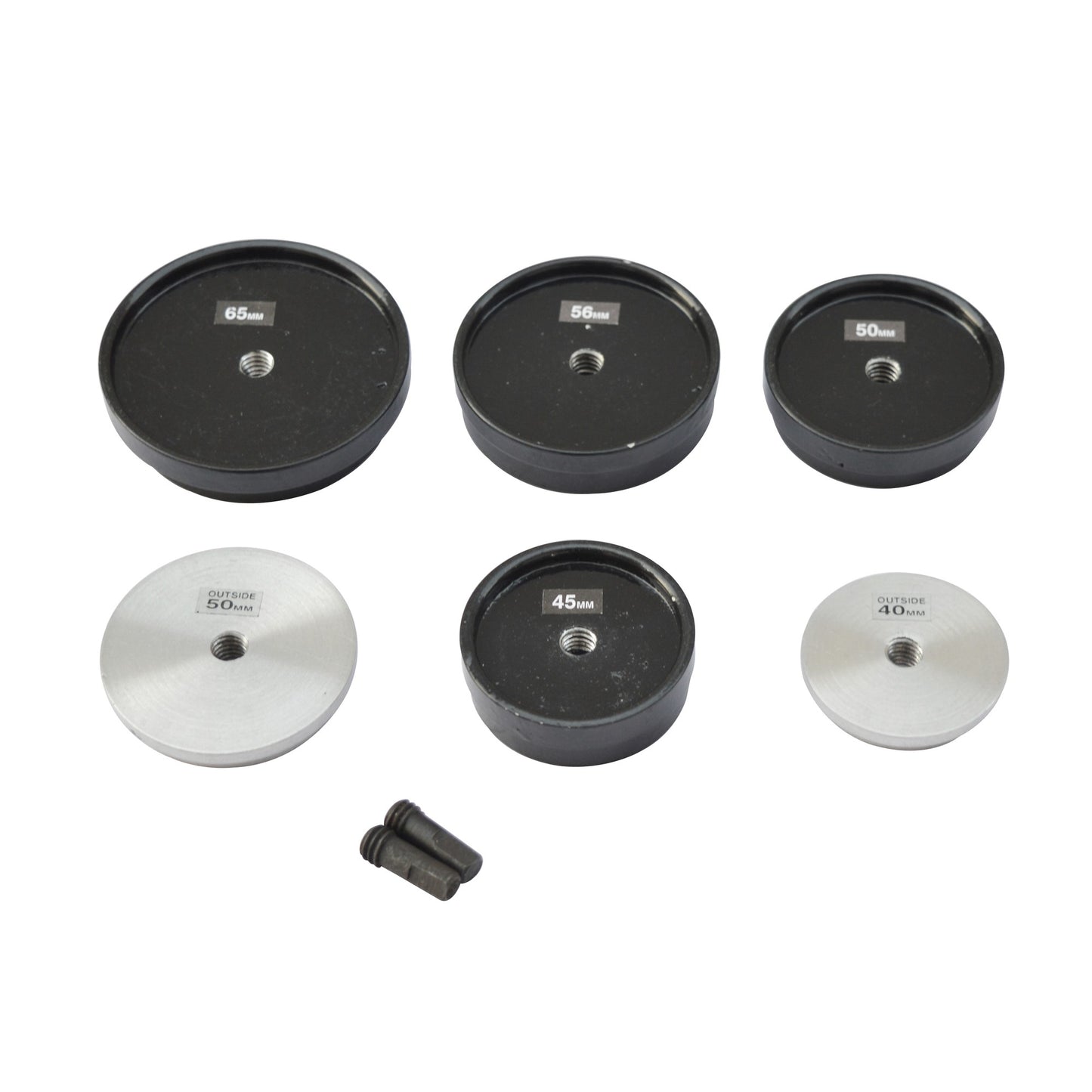 6x Set of Jumbo Watch Dies Aluminum Metal - Watch Repair Tool