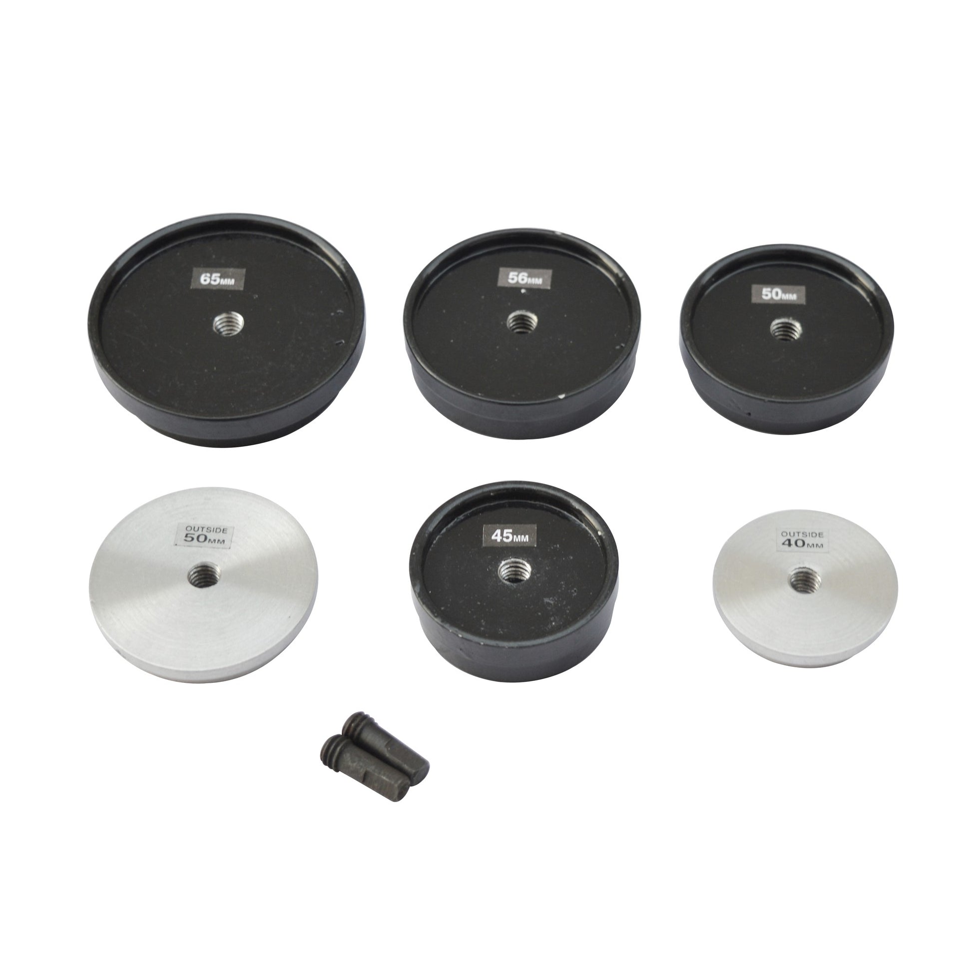 6x Set of Jumbo Watch Dies Aluminum Metal - Watch Repair Tool