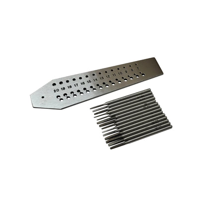Mini Screw Plate with 14 Taps Size 0.70mm to 2mm