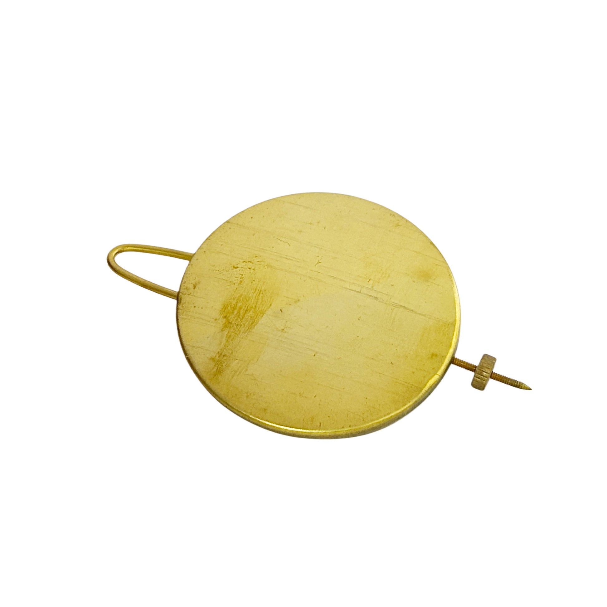 Brass Pendulum Bob & Wire 54mm - Clock Repair Tool