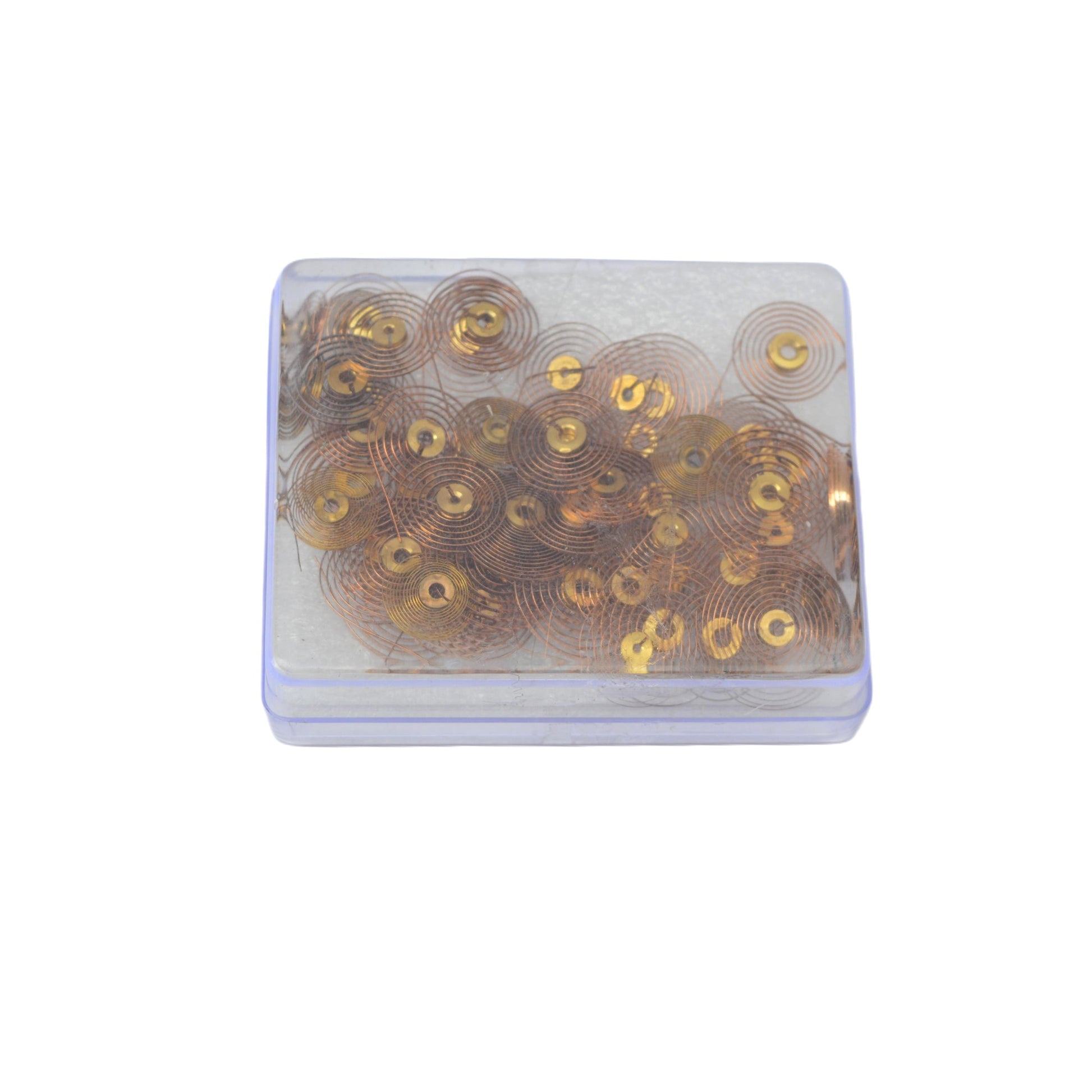 72x Clock Hairsprings With Collets Assorted Sizes - Clockmaker Clock Parts