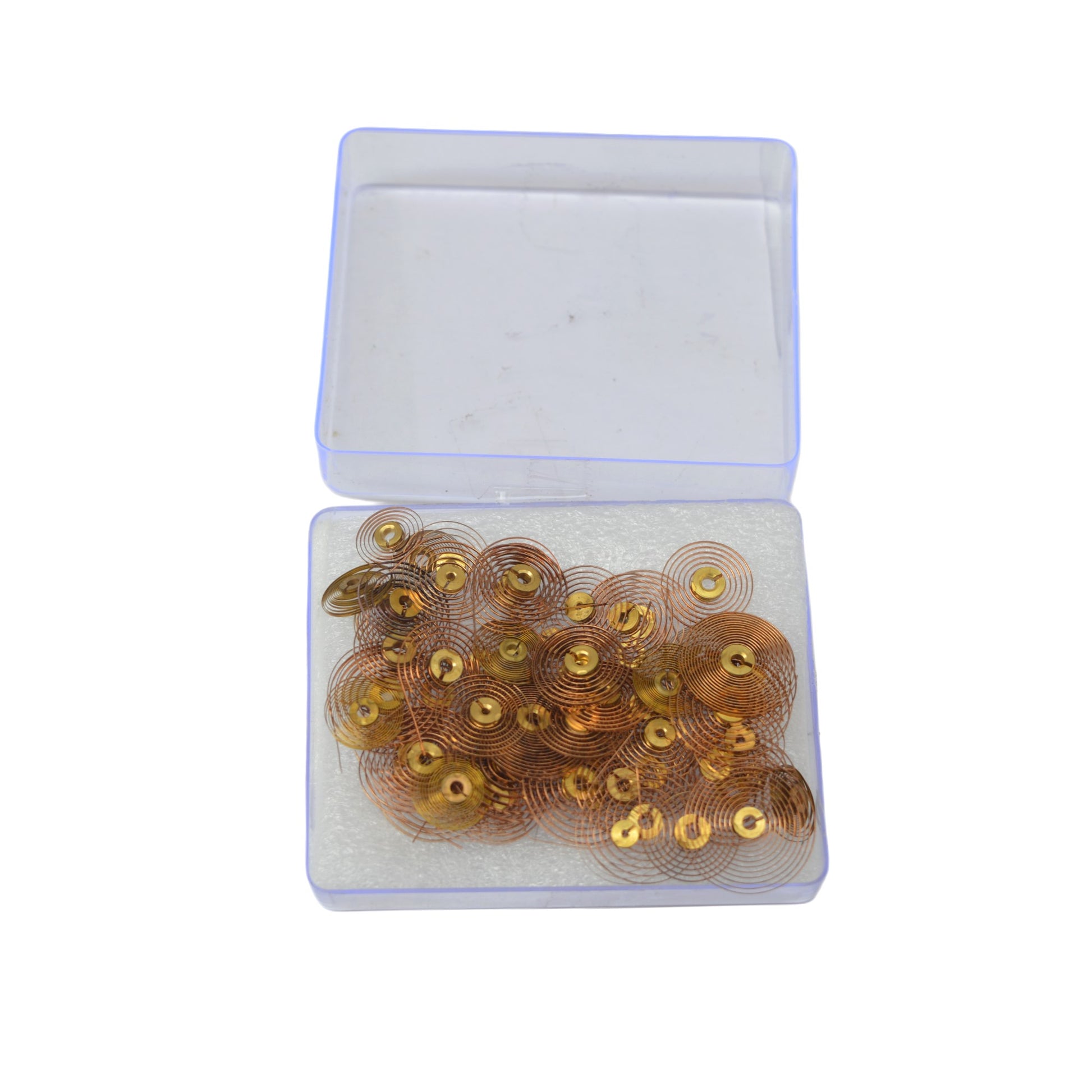 72x Clock Hairsprings With Collets Assorted Sizes - Clockmaker Clock Parts