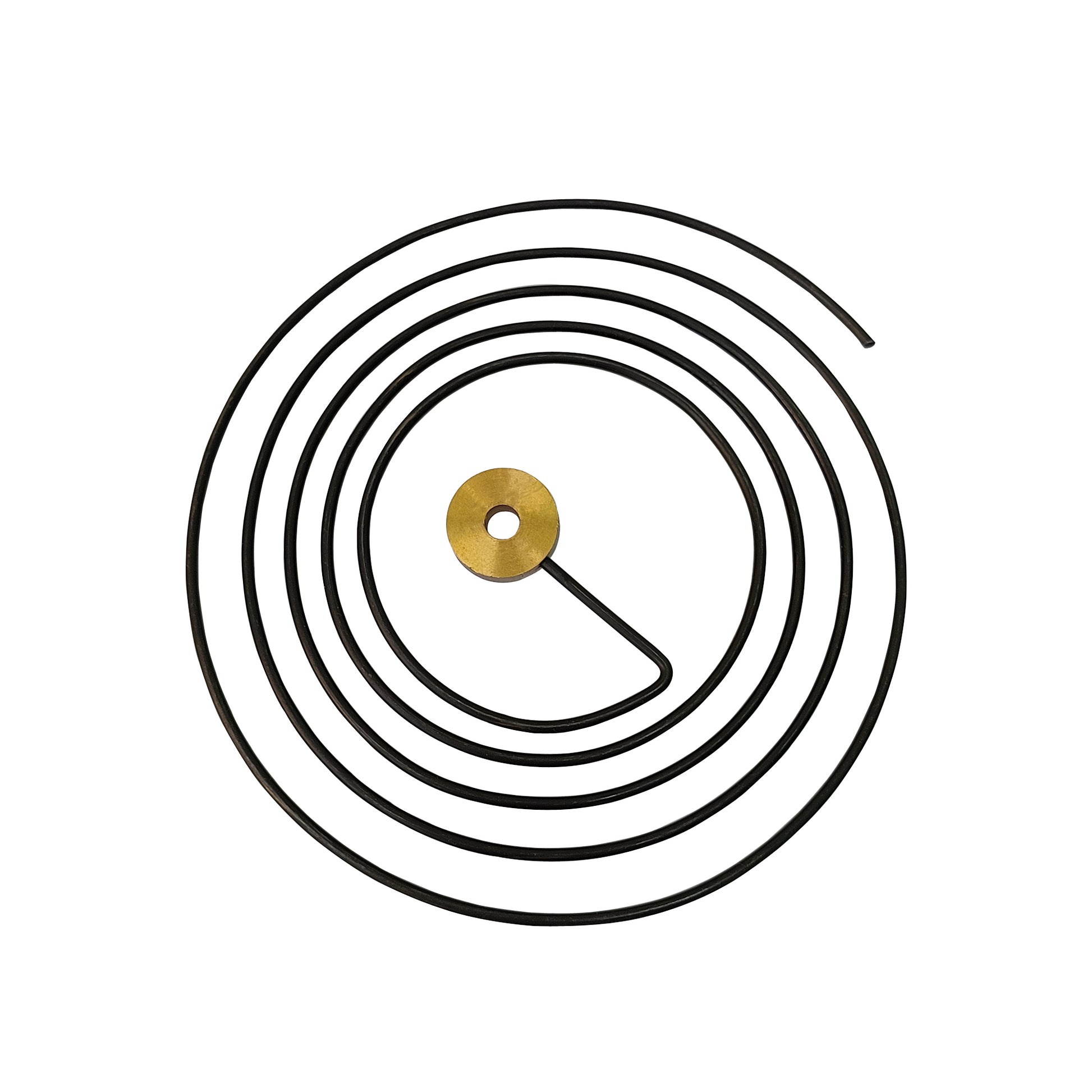 Round Wire Gong 6 Inch Brass Center for Old Seikosha Type Clocks - Clock Parts