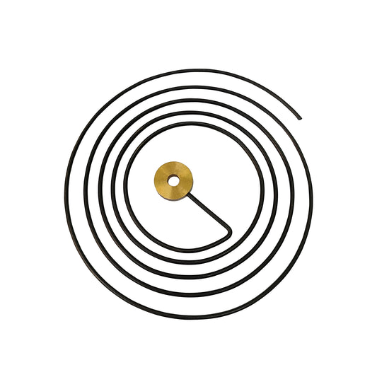 Round Wire Gong 6 Inch Brass Center for Old Seikosha Type Clocks - Clock Parts
