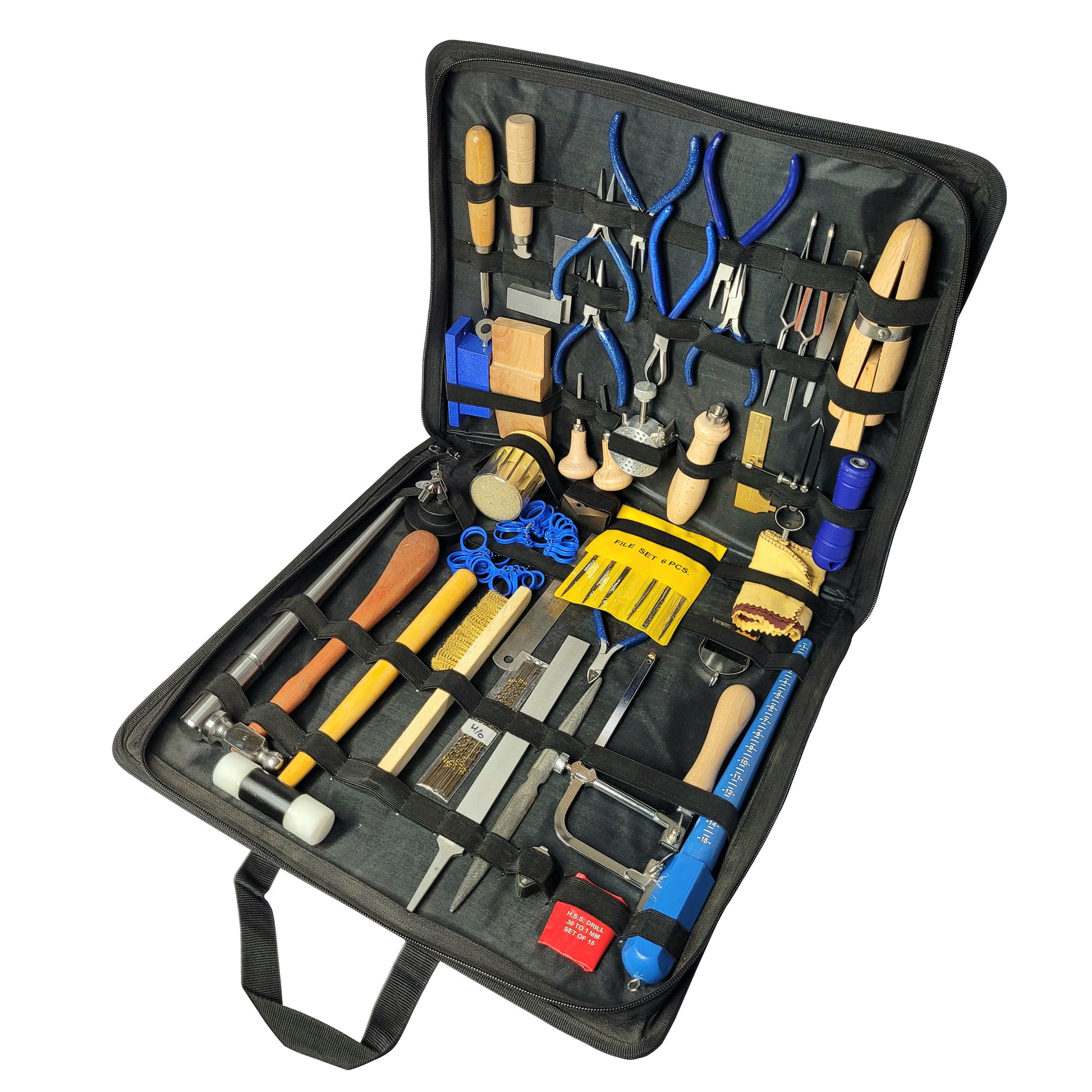 41 Piece Essential Jewelers/Crafters Tool Kit In Carrying Folder - Jewelry Making Tools