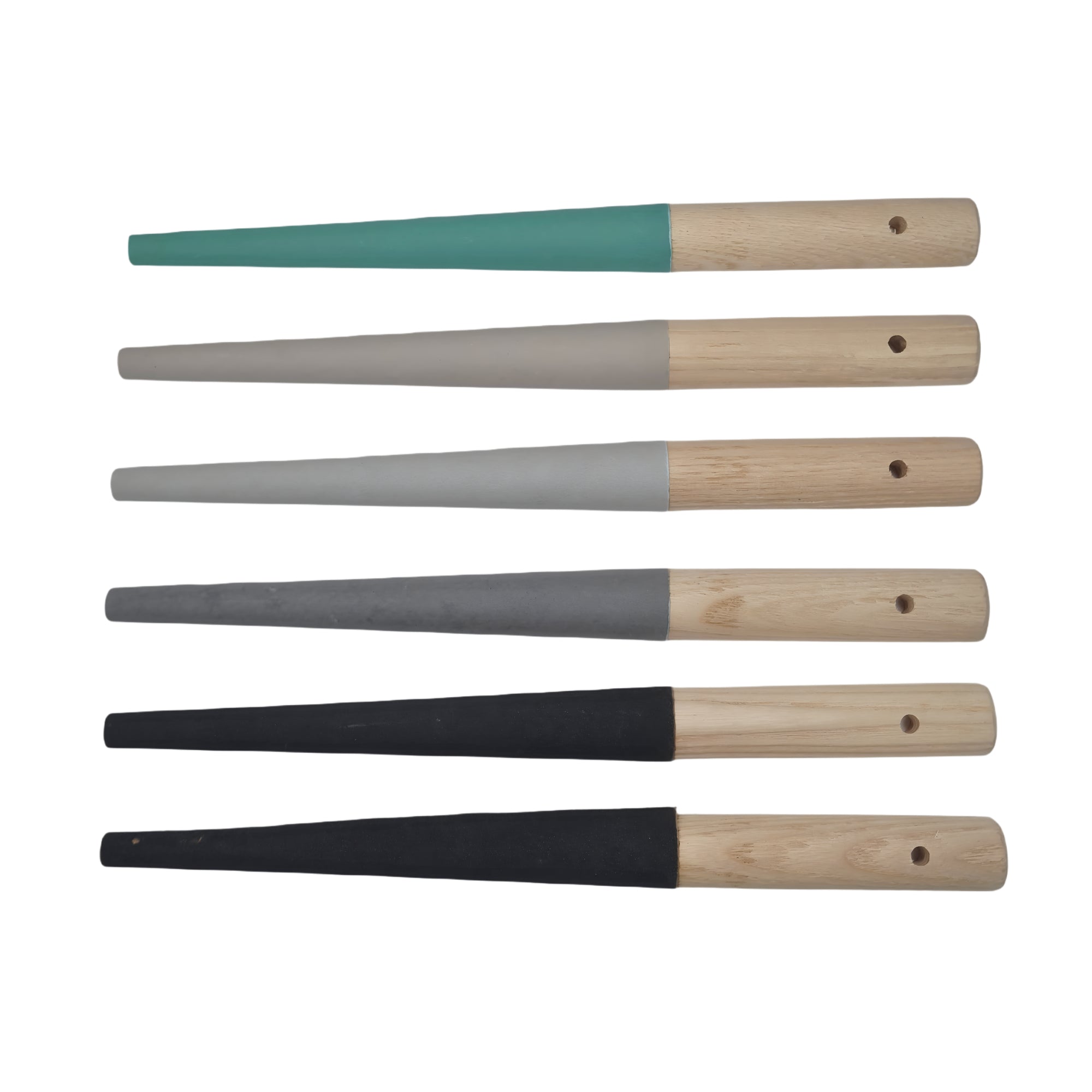 6 Pack Half Round Sanding Sticks Length:9-1/4inch Grits 6/0, 4/0, 3/0, 2/0, 1, 2