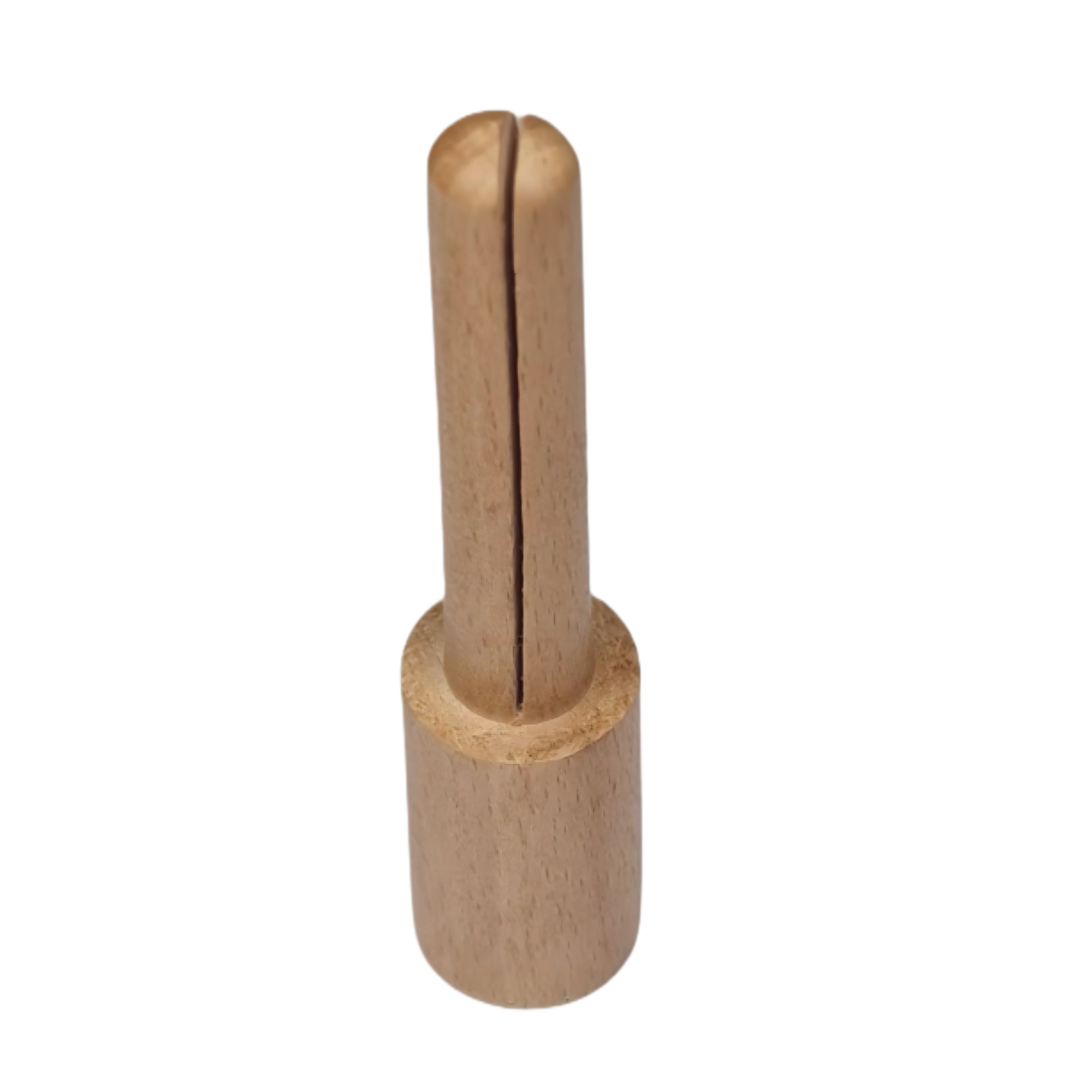 4" Split Wooden Mandrel w/ Slot Straight for Holding Emery Sheets - Jewelry Tool