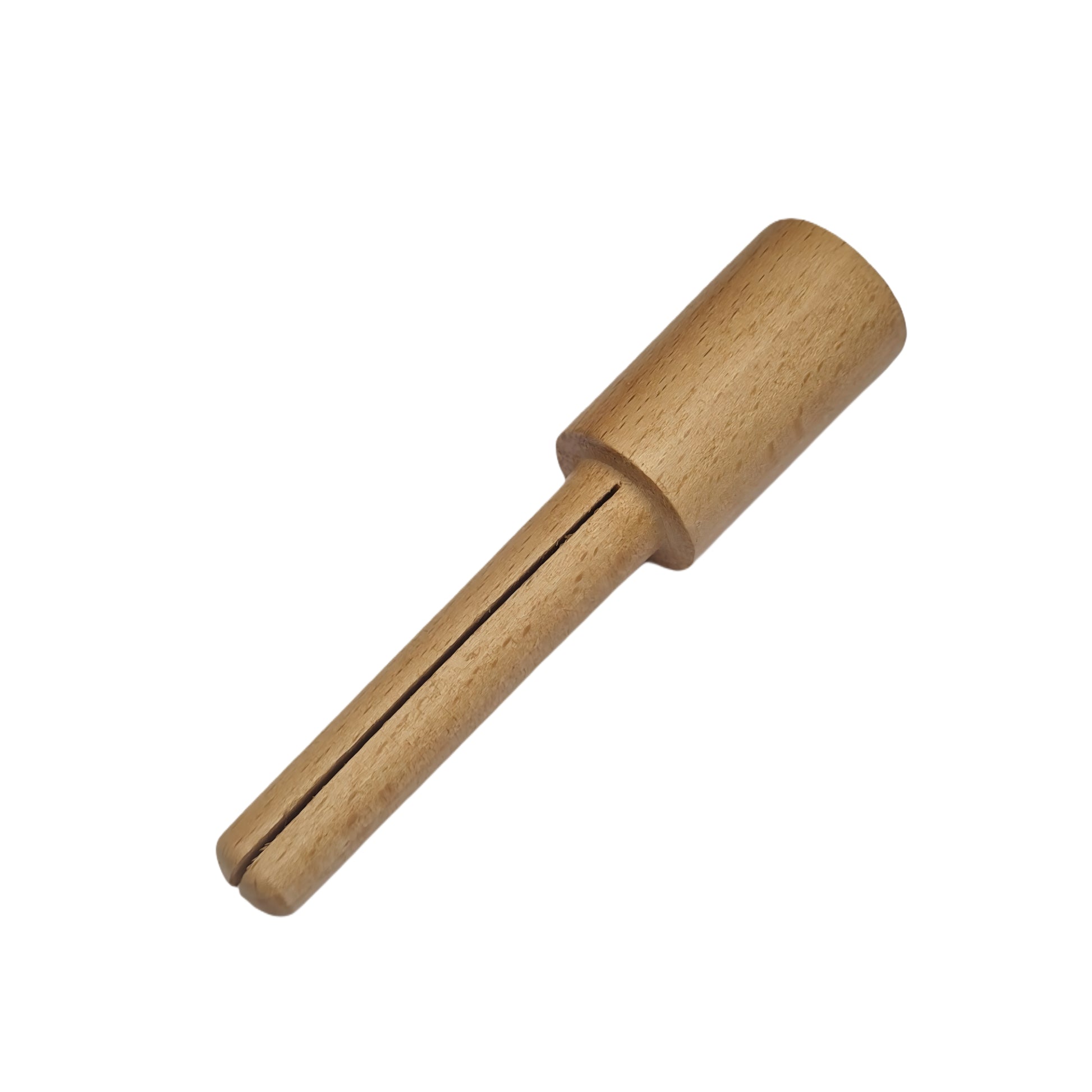 4" Split Wooden Mandrel w/ Slot Straight for Holding Emery Sheets - Jewelry Tool