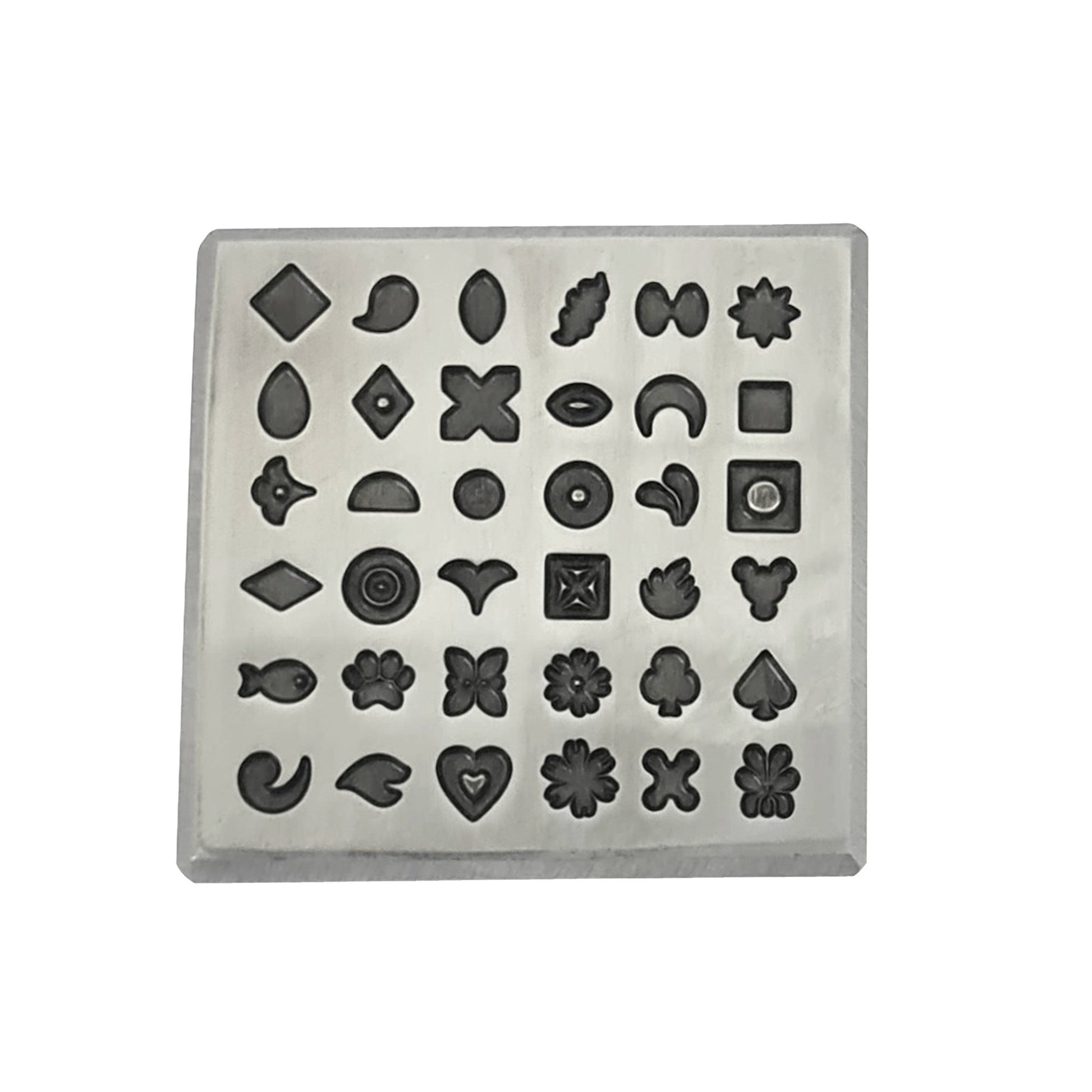 36 Impression Assorted Designs Shot Plate - Silversmith Tools - Jewelry Making