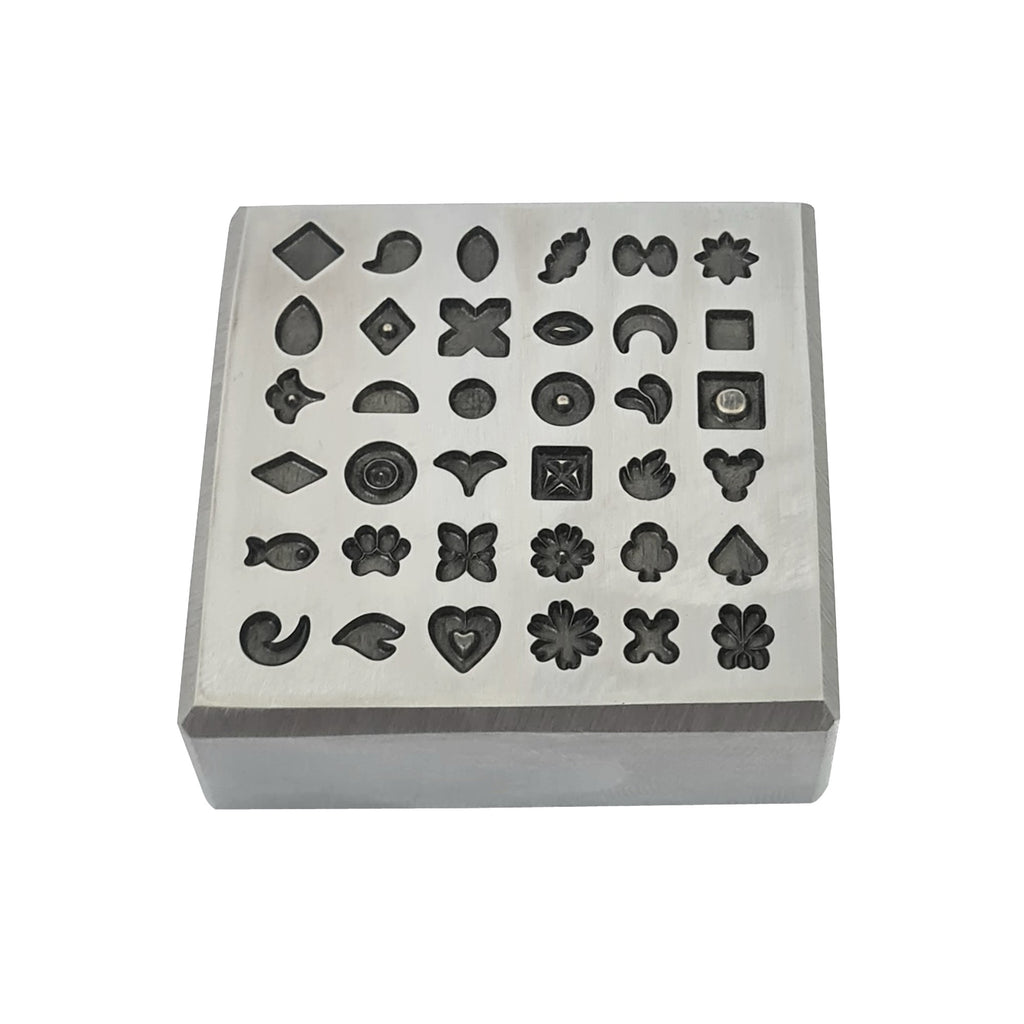 36 Impression Assorted Designs Shot Plate - Silversmith Tools - Jewelry Making