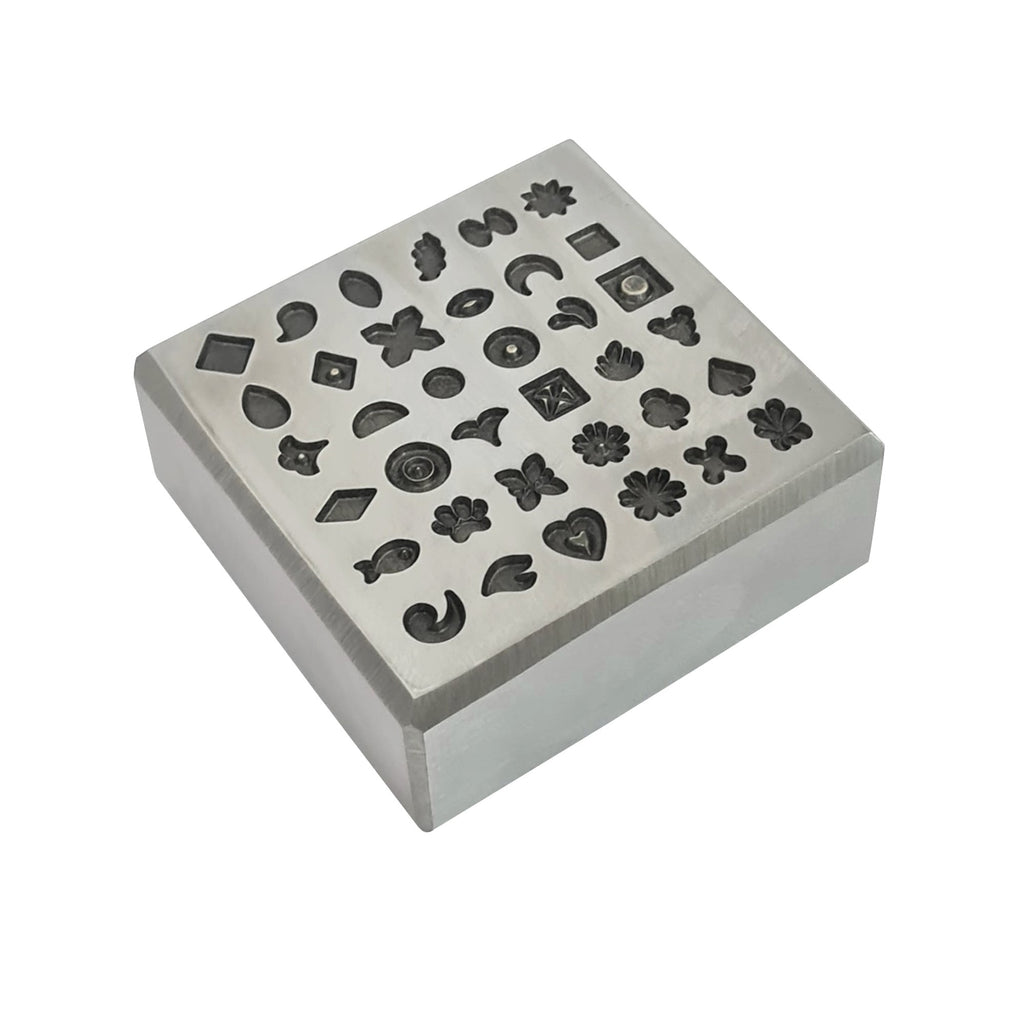 36 Impression Assorted Designs Shot Plate - Silversmith Tools - Jewelry Making