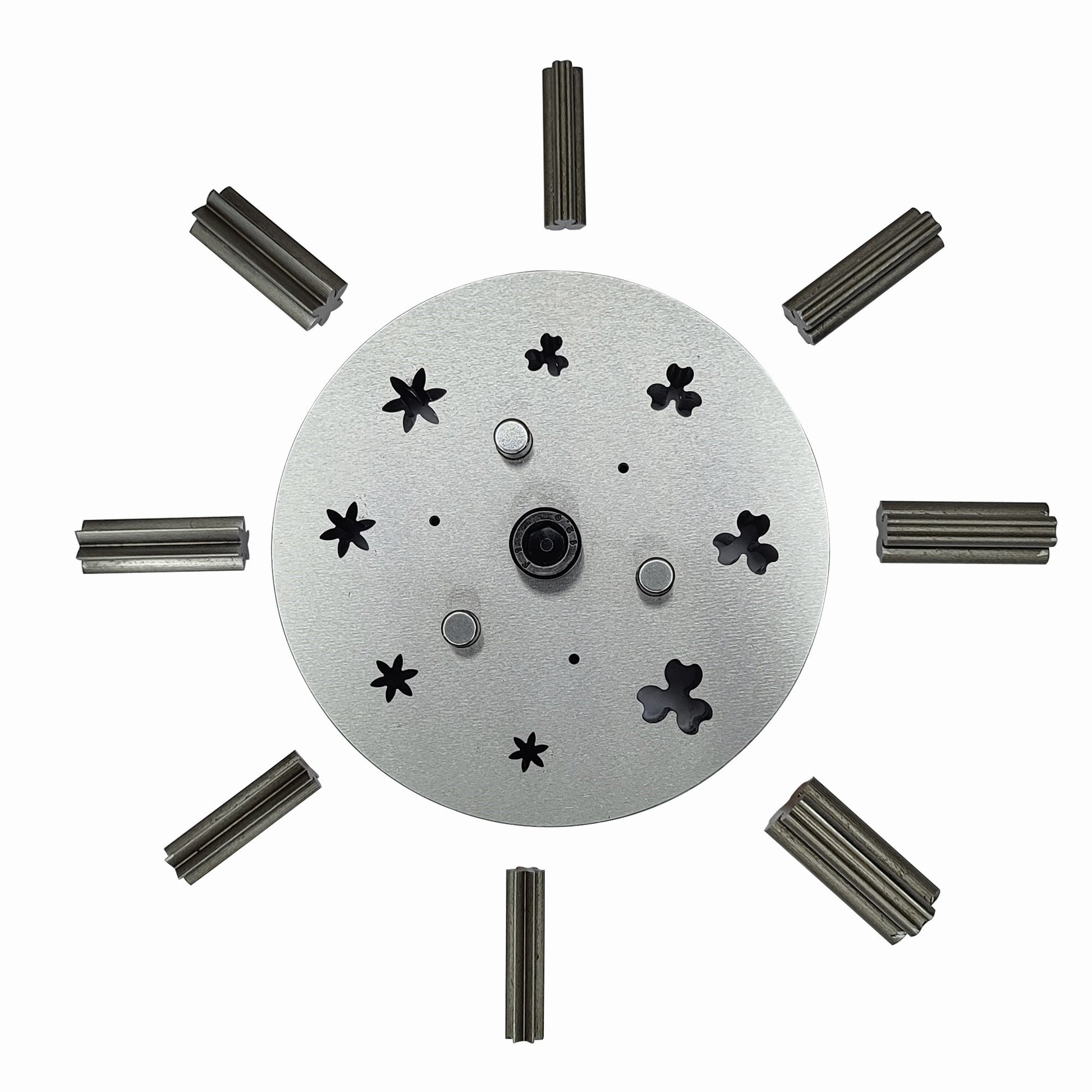 3 Petal & 6 Petal Flower Shape Disc Cutter - Set of 8 Punches