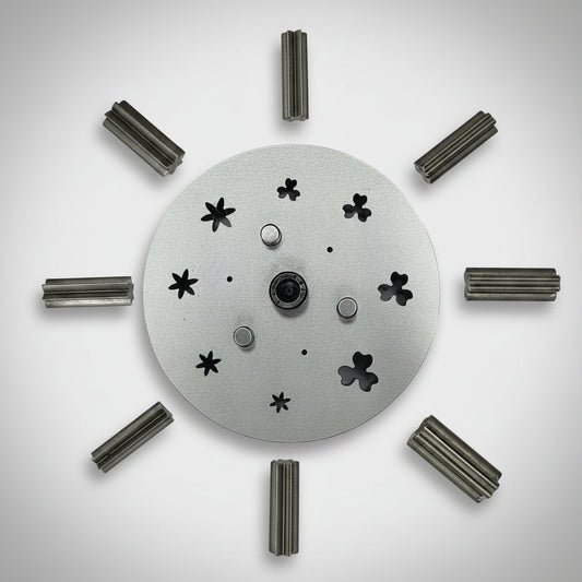 3 Petal & 6 Petal Flower Shape Disc Cutter - Set of 8 Punches