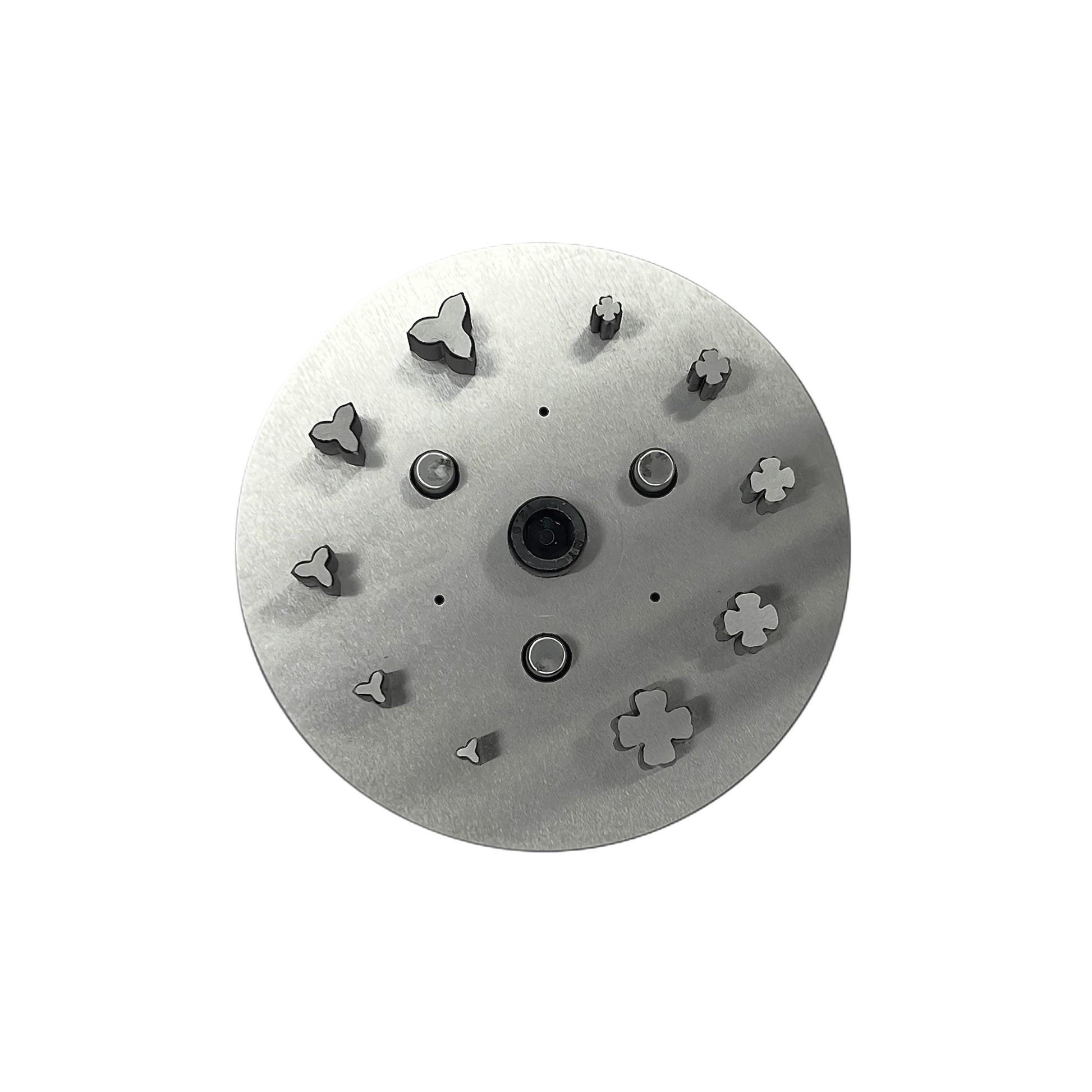 3 Petal & 4 Petal Flower Shape Disc Cutter - Set of 10 Punches Size 6mm to 16mm