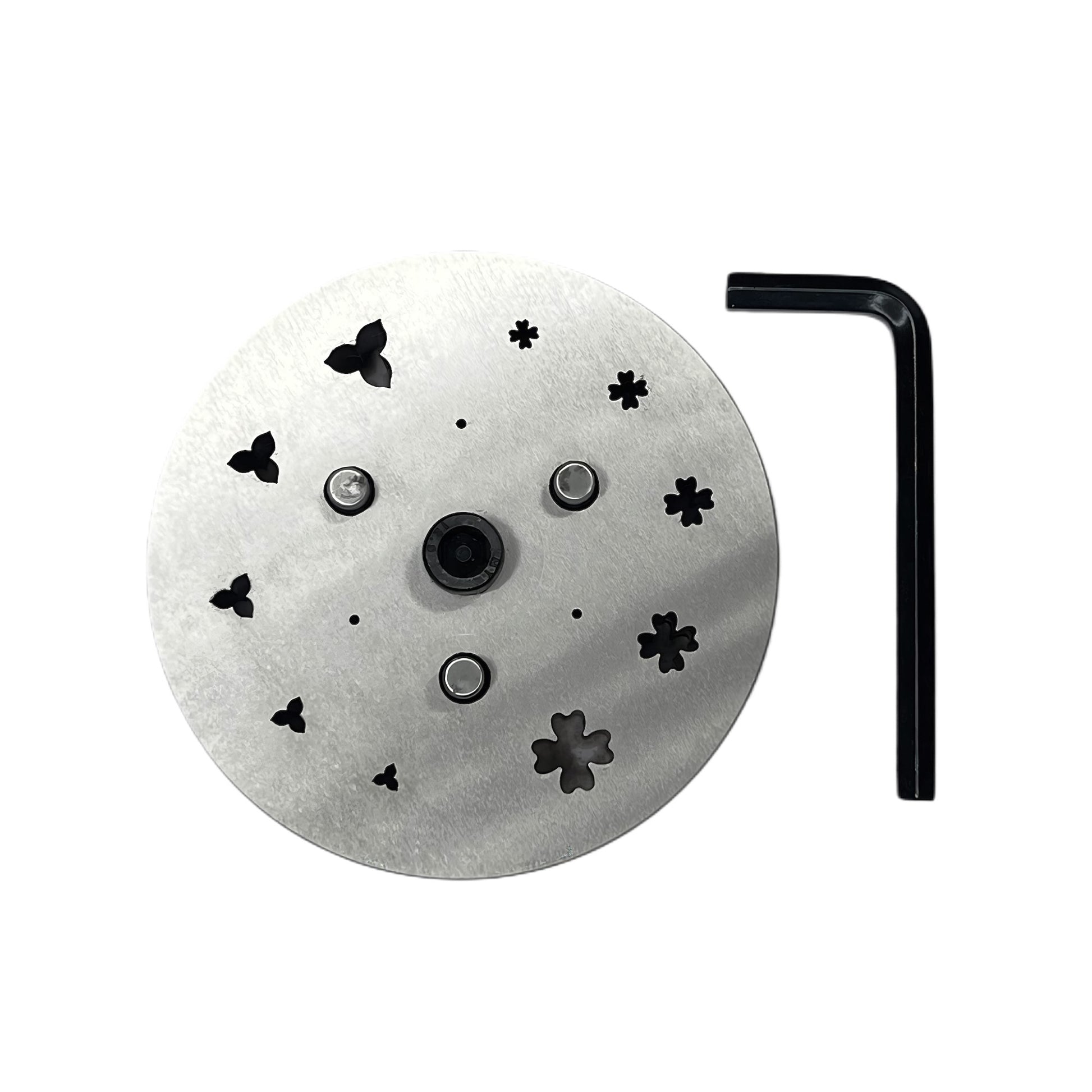 3 Petal & 4 Petal Flower Shape Disc Cutter - Set of 10 Punches Size 6mm to 16mm
