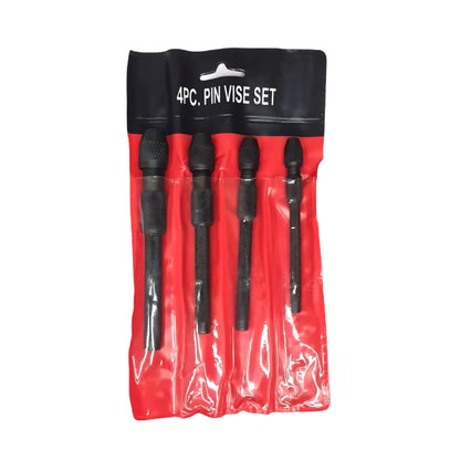 4-PIECE PIN VISE SET HANDHELD DRILLING HOBBY CRAFT 4 SIZES VISES JEWELRY MAKING