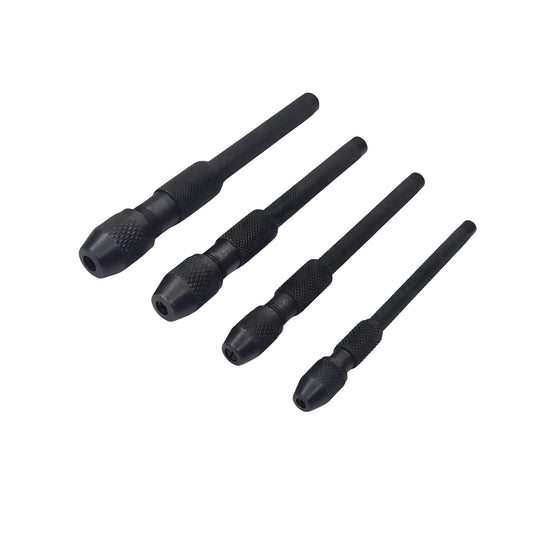 4-PIECE PIN VISE SET HANDHELD DRILLING HOBBY CRAFT 4 SIZES VISES JEWELRY MAKING