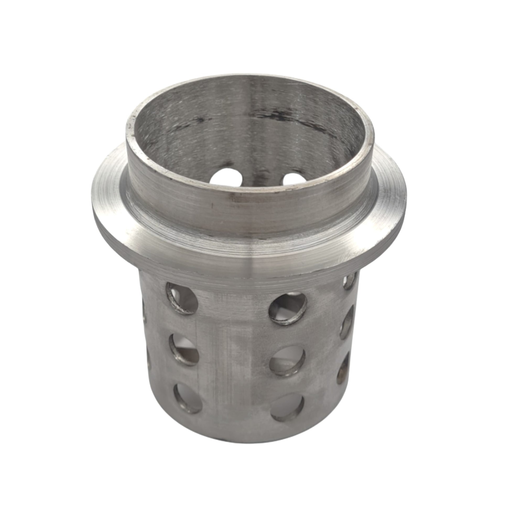 3" x 4" Perforated Flask with Flange Grade 304 Stainless Steel -Centrifugal Tool