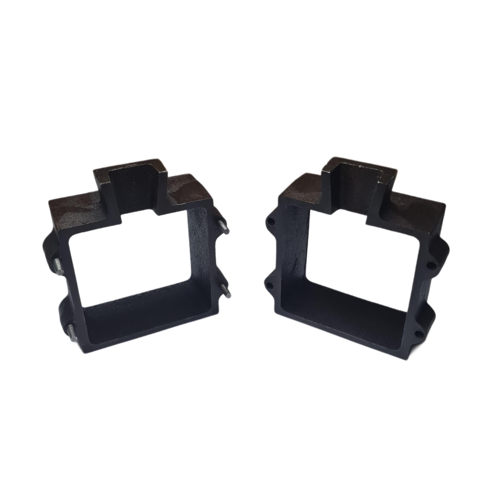 Set of 2 Cast Iron Flask Mold Frames Sand Casting Flask Tools
