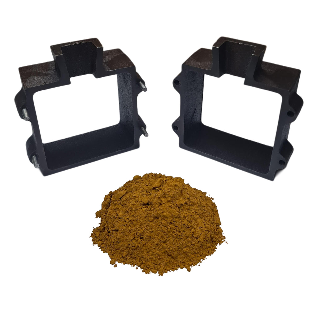 Set of 2 Cast Iron Flask Mold Frames Sand Casting Flask Tools