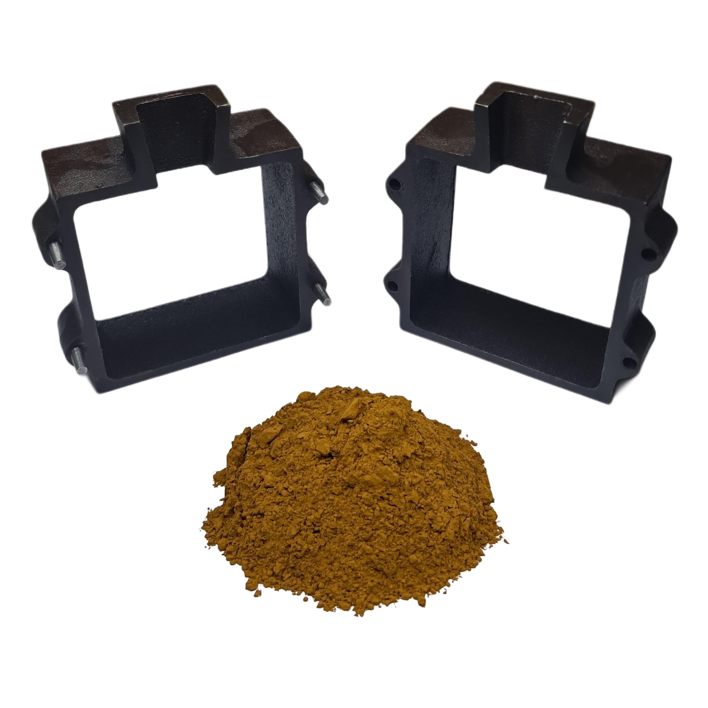 Set of 2 Cast Iron Flask Mold Frames Sand Casting Flask Tools