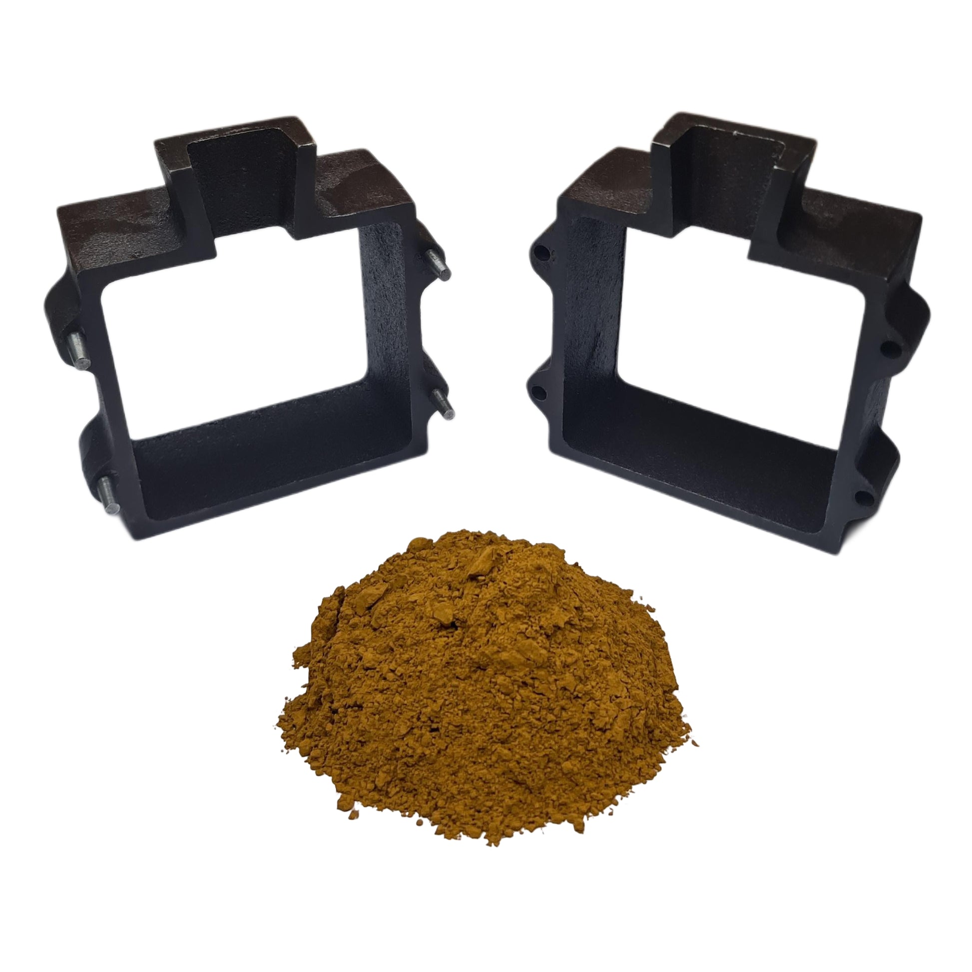 Set of 2 Cast Iron Flask Mold Frames Sand Casting Flask Tools