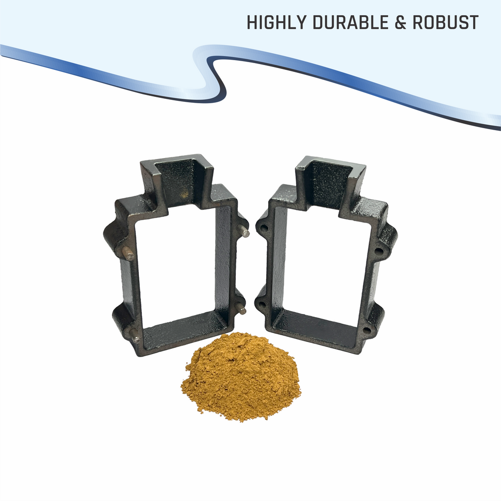 Cast Iron 2-Part Flask Mold for Sand Casting Jewelry Making Tool - Cast Iron