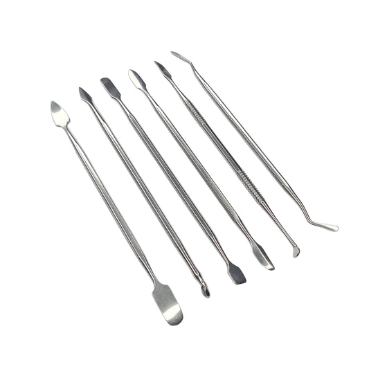 6 Piece Double-Ended Wax Carver and Spatula Set Jewelry Making Carving Tool