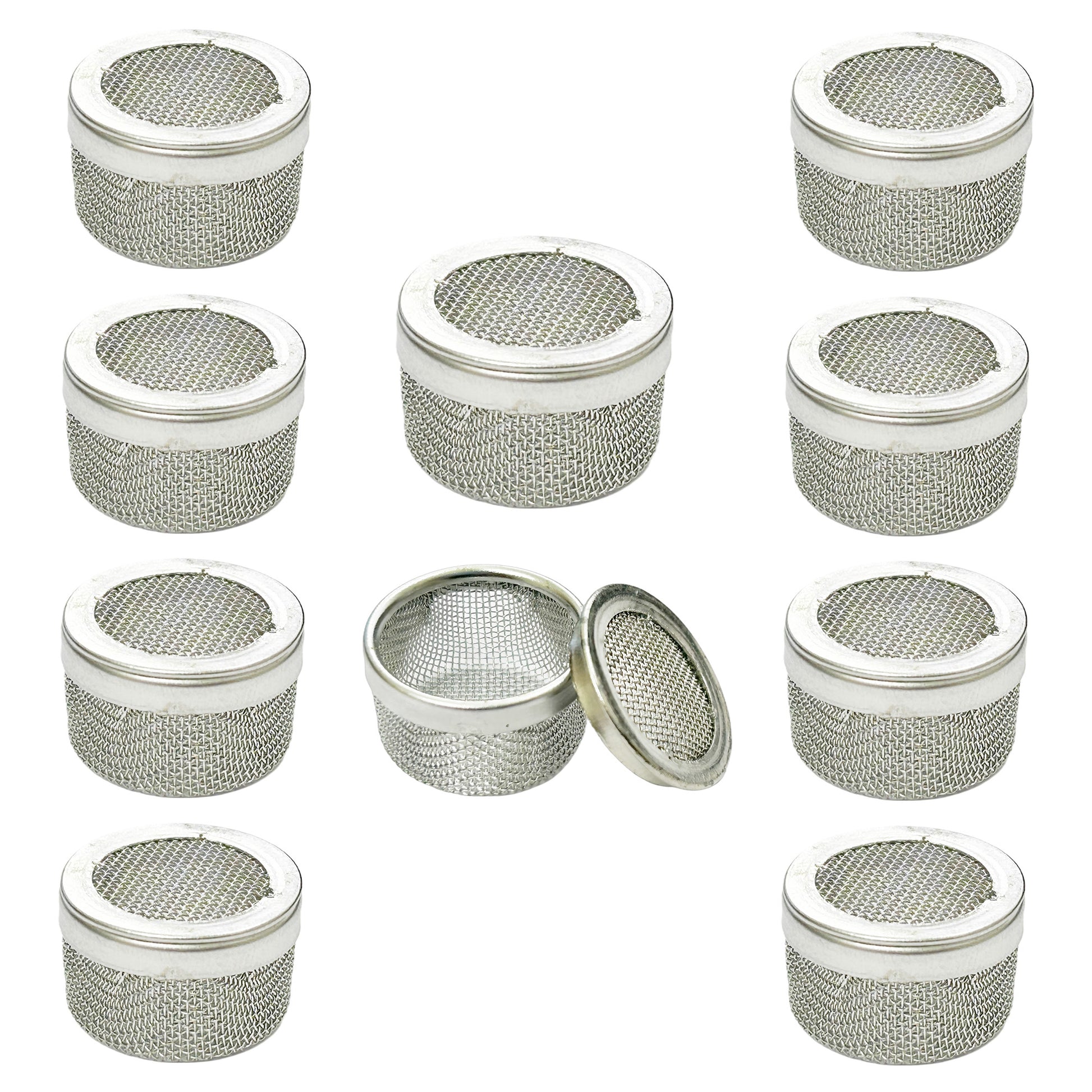 10pc Set Mini Steel Ultrasonic Cleaning Basket Parts Holder Mesh Watch Tool 20mm