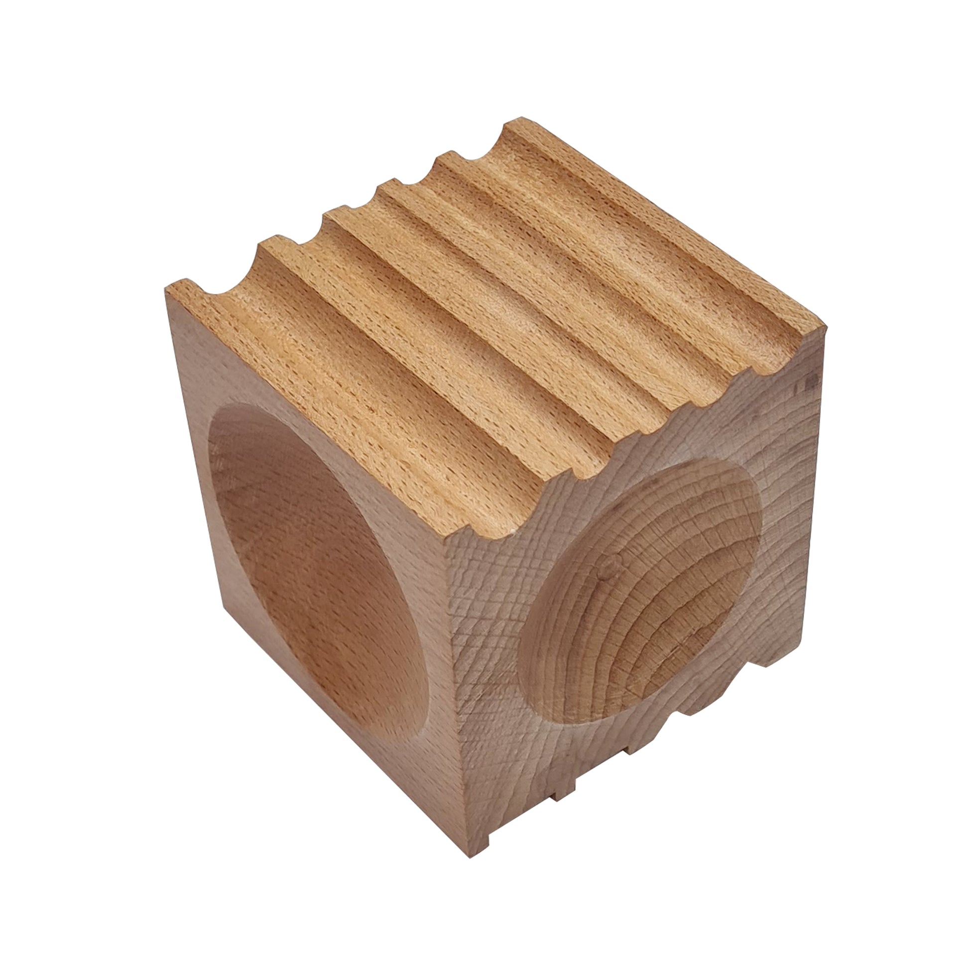 2.75" x 2.75" x 2.75" Wood Dapping Block Jewelry Making Metal Forming Dapping