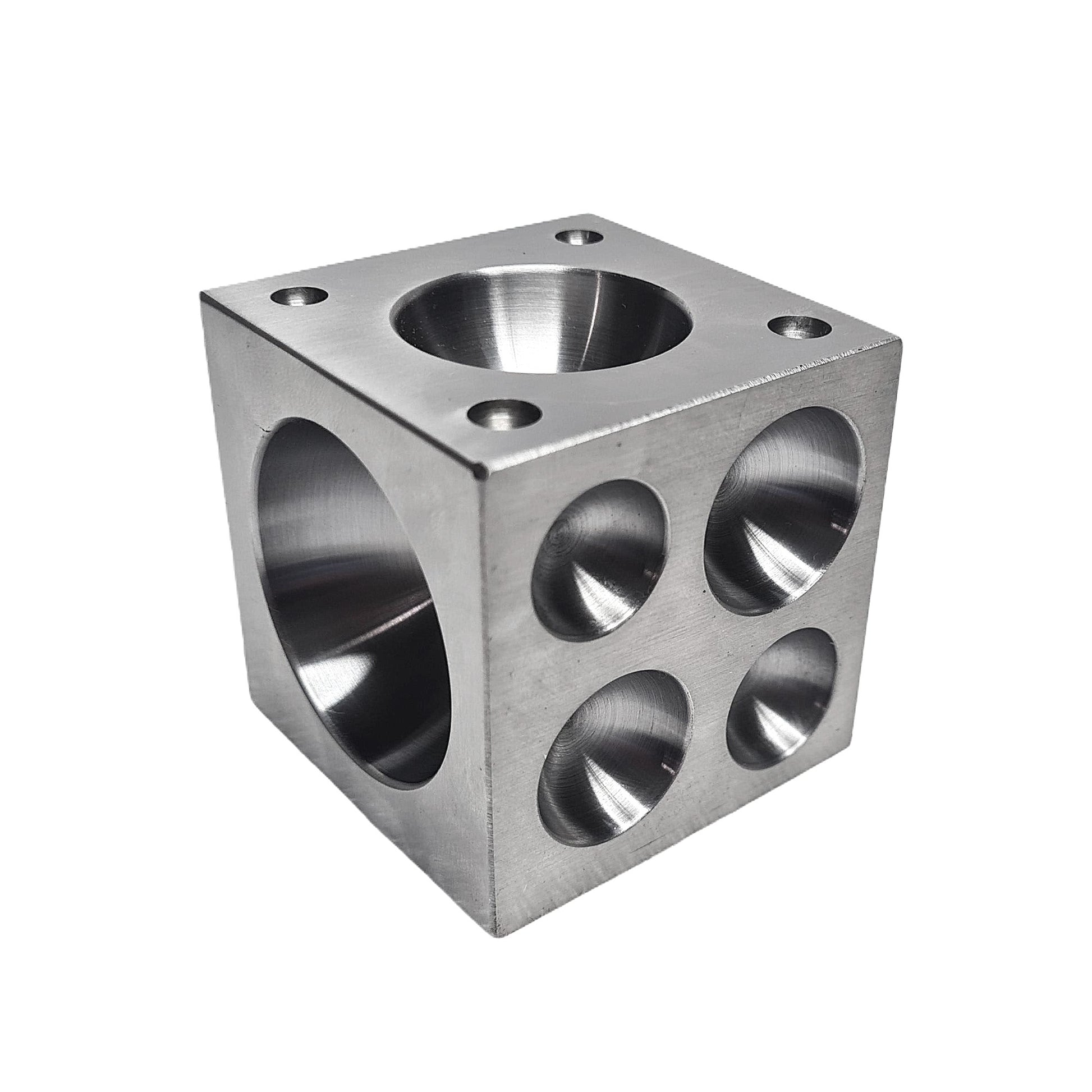 Steel Doming Block 2.5" x 2.5" x 2.5" Dapping -Jewelry Making Metal Forming Tool
