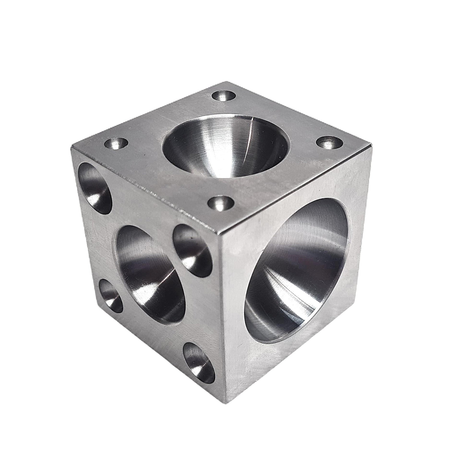 Steel Doming Block 2.5" x 2.5" x 2.5" Dapping -Jewelry Making Metal Forming Tool