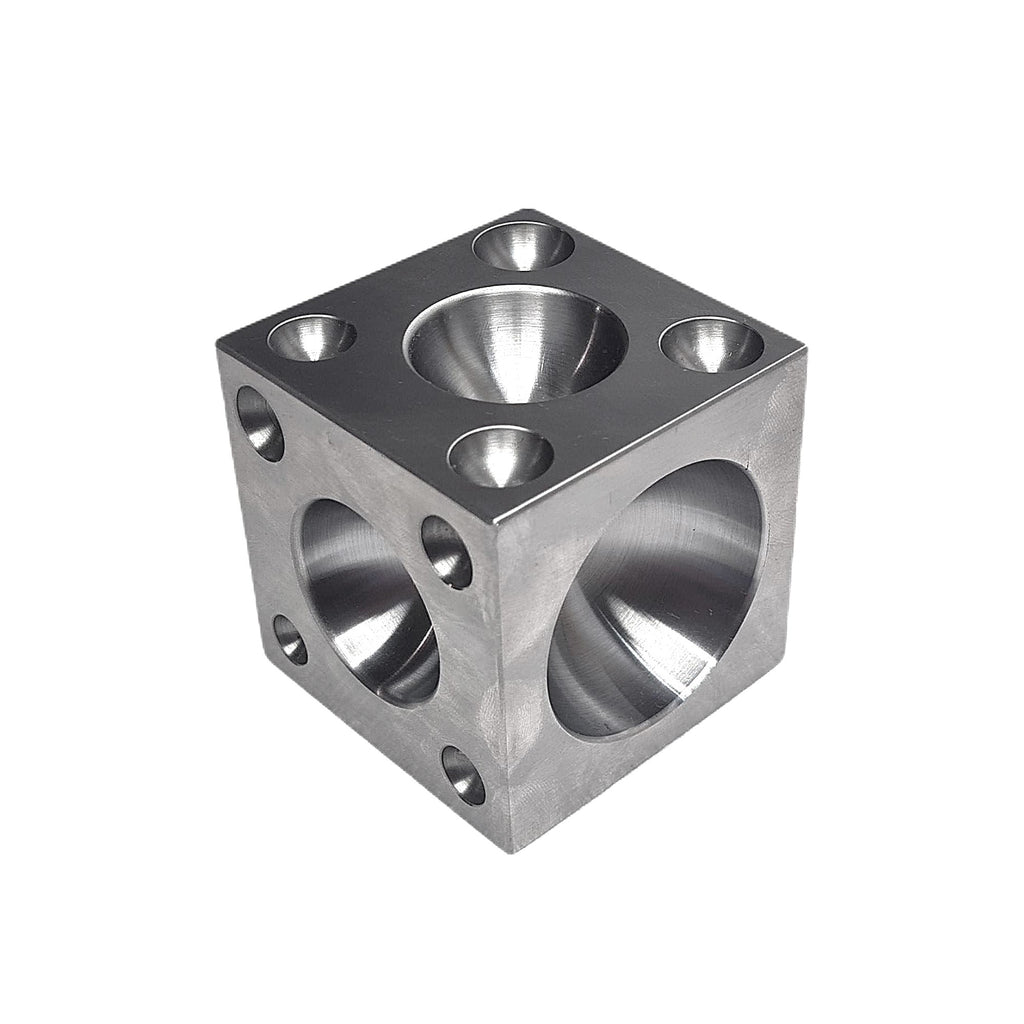 Steel Doming Block 2.5" x 2.5" x 2.5" Dapping -Jewelry Making Metal Forming Tool